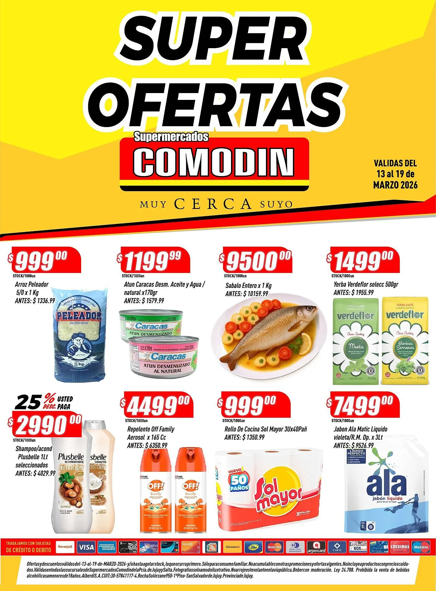 Ofertas de Catálogo Supermercados Comodin 16 de marzo al 19 de marzo 2026 - Página 1 del catálogo