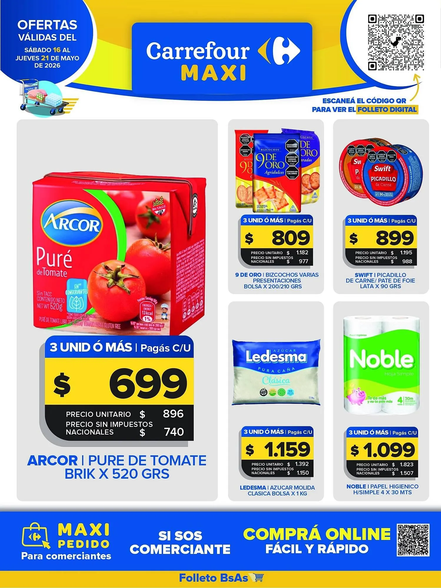 Ofertas de Folleto Carrefour Maxi 15 de mayo al 21 de mayo 2026 - Página 1 del catálogo