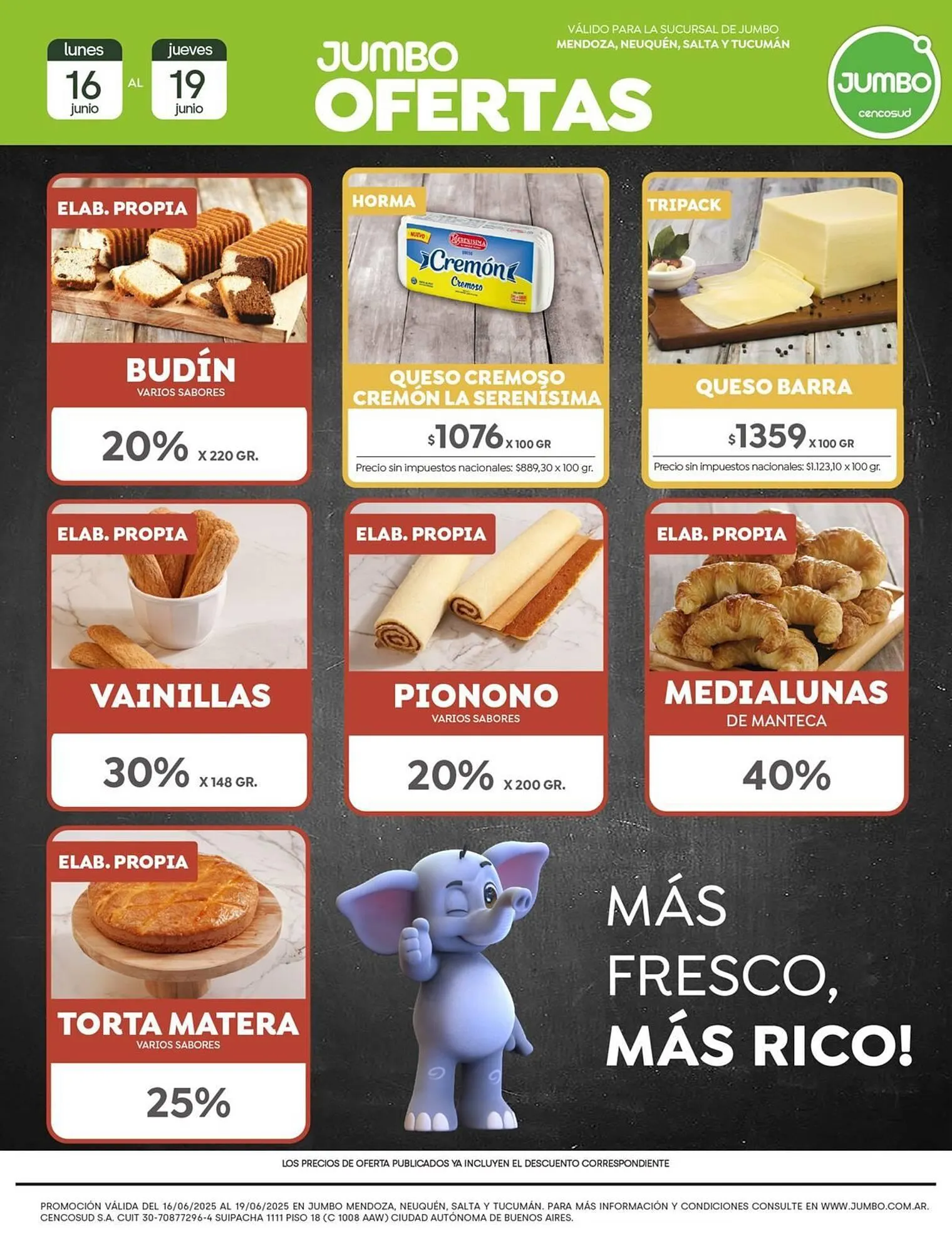 Ofertas de Catálogo Jumbo 16 de junio al 19 de junio 2025 - Página 1 del catálogo