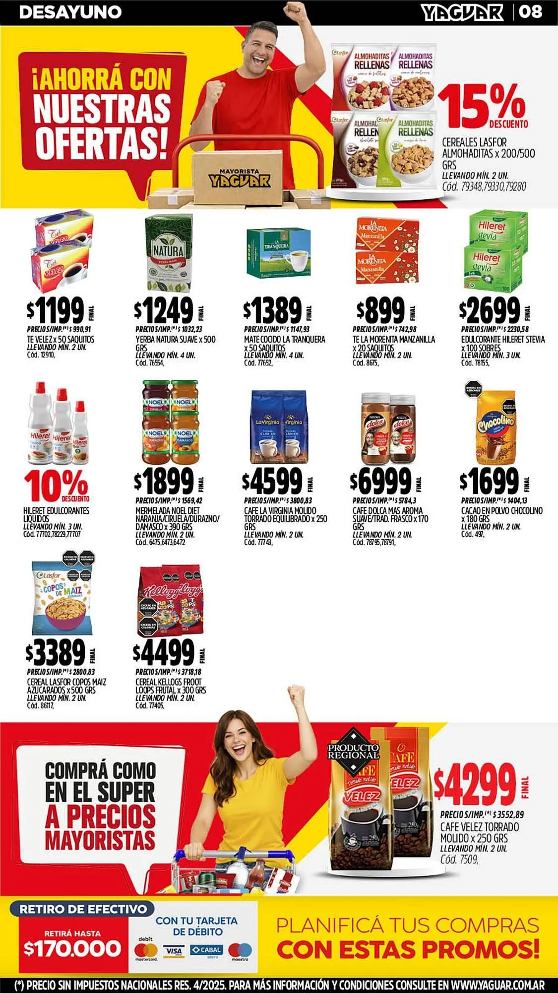 Ofertas de Catálogo Supermercados Yaguar 4 de mayo al 10 de mayo 2026 - Página 8 del catálogo