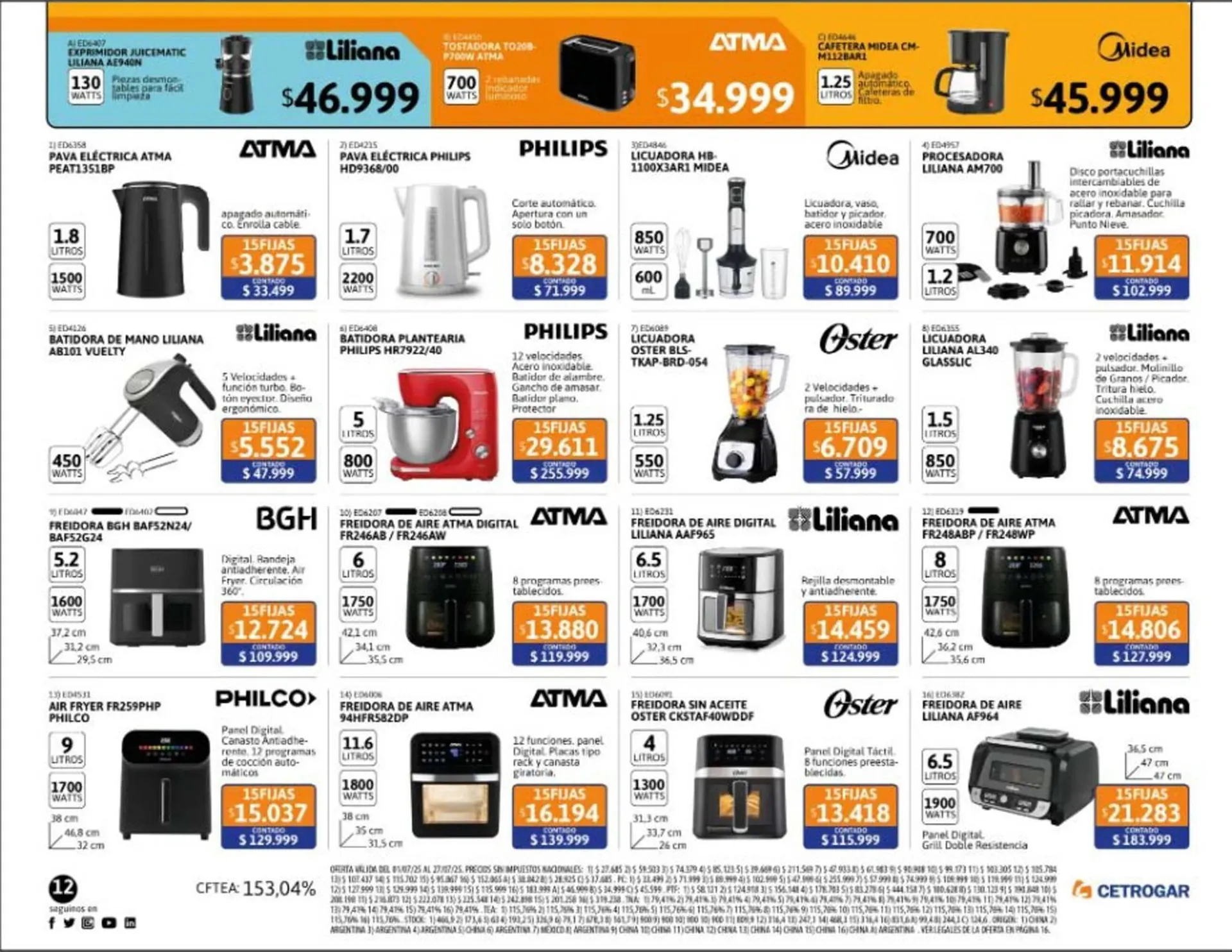 Ofertas de Catálogo Cetrogar 11 de julio al 31 de julio 2025 - Página 12 del catálogo