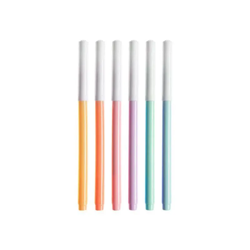 Set de Resaltadores Simplicity Multicolor Grosor Fino x 6 un