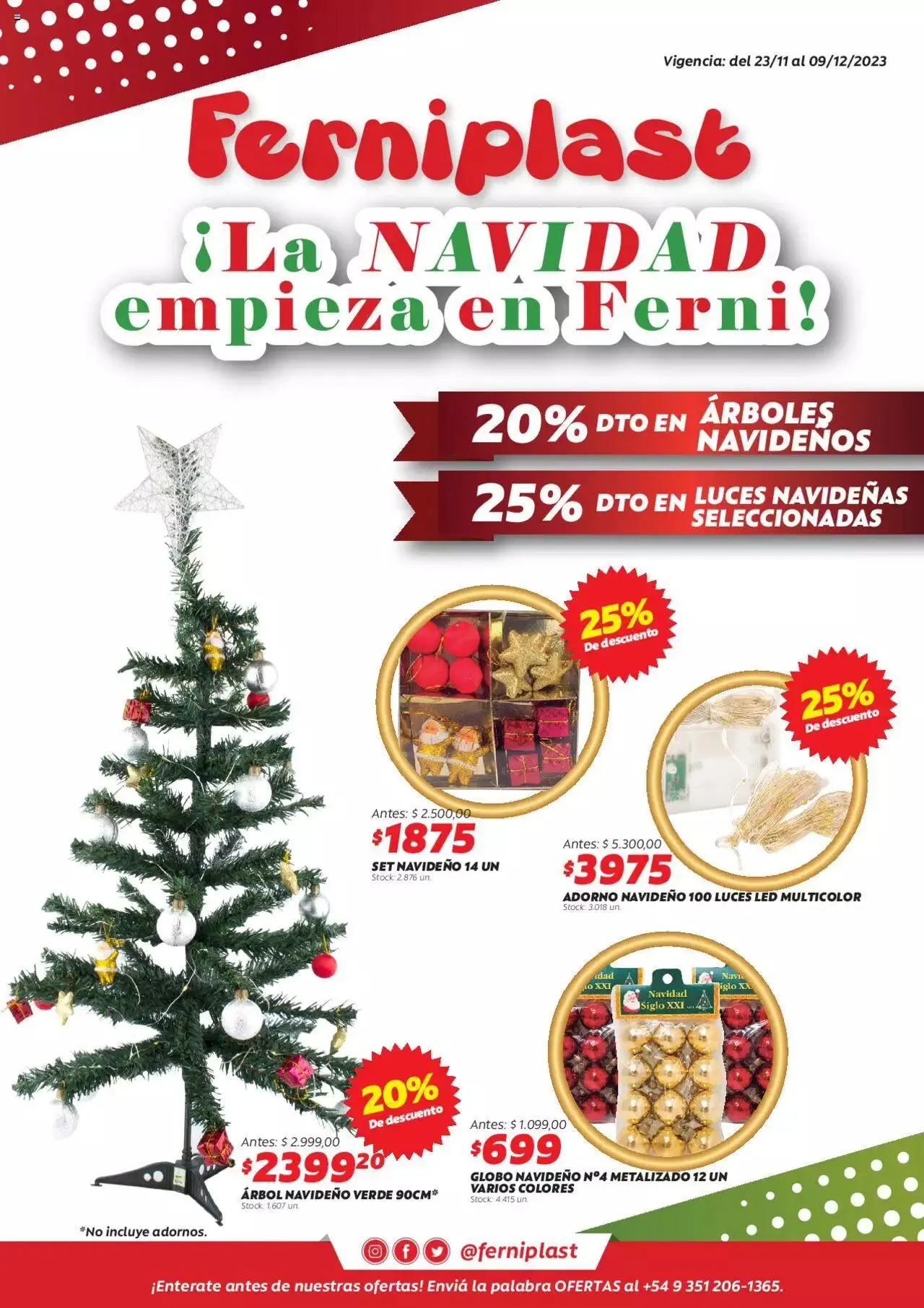 Ofertas de Ferniplast catálogo 23 de noviembre al 9 de diciembre 2023 - Página 1 del catálogo