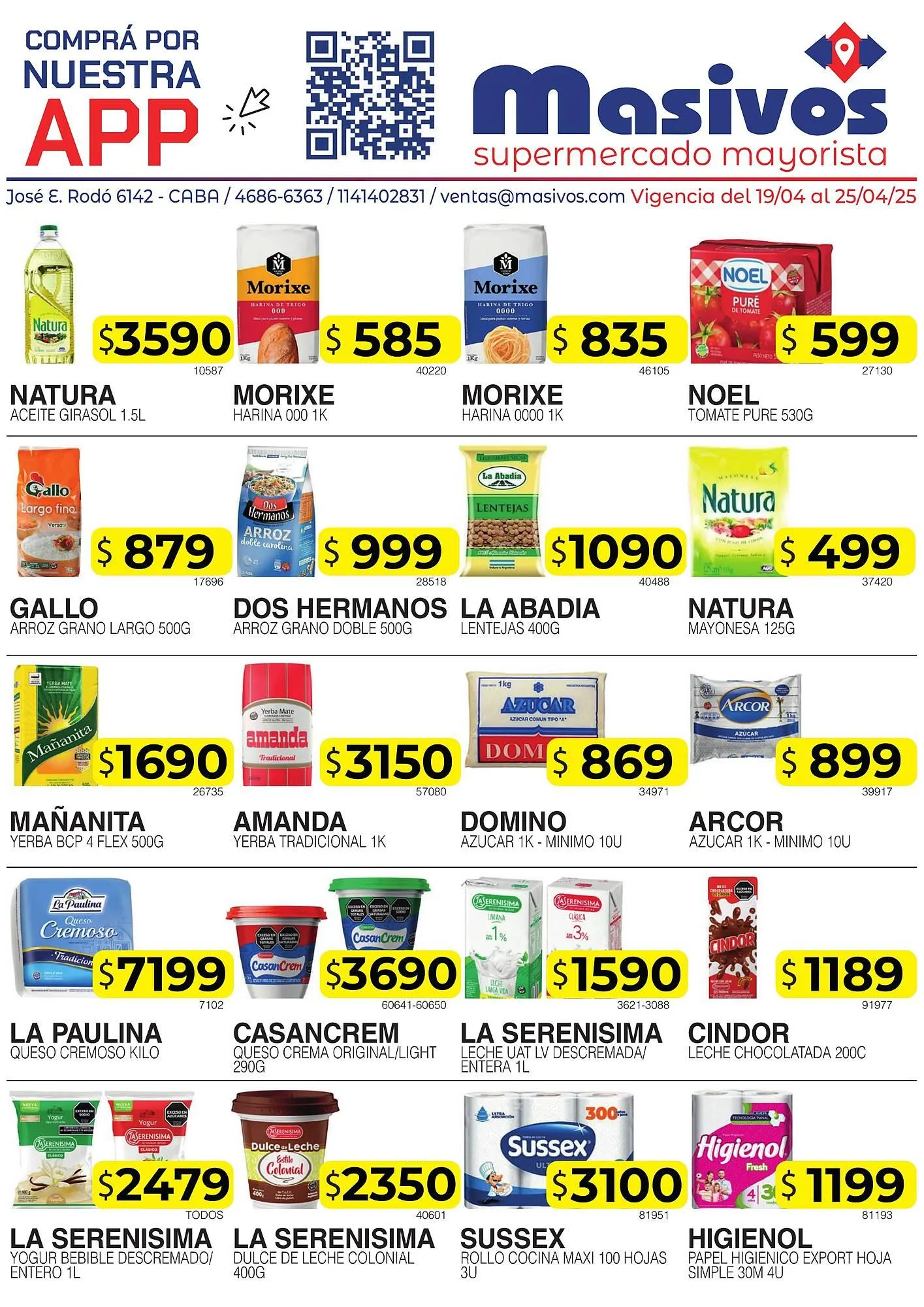 Catálogo Masivos - 1