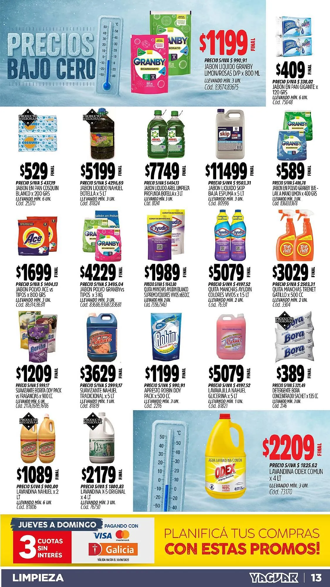 Ofertas de Catálogo Supermercados Yaguar 16 de junio al 20 de junio 2025 - Página 13 del catálogo