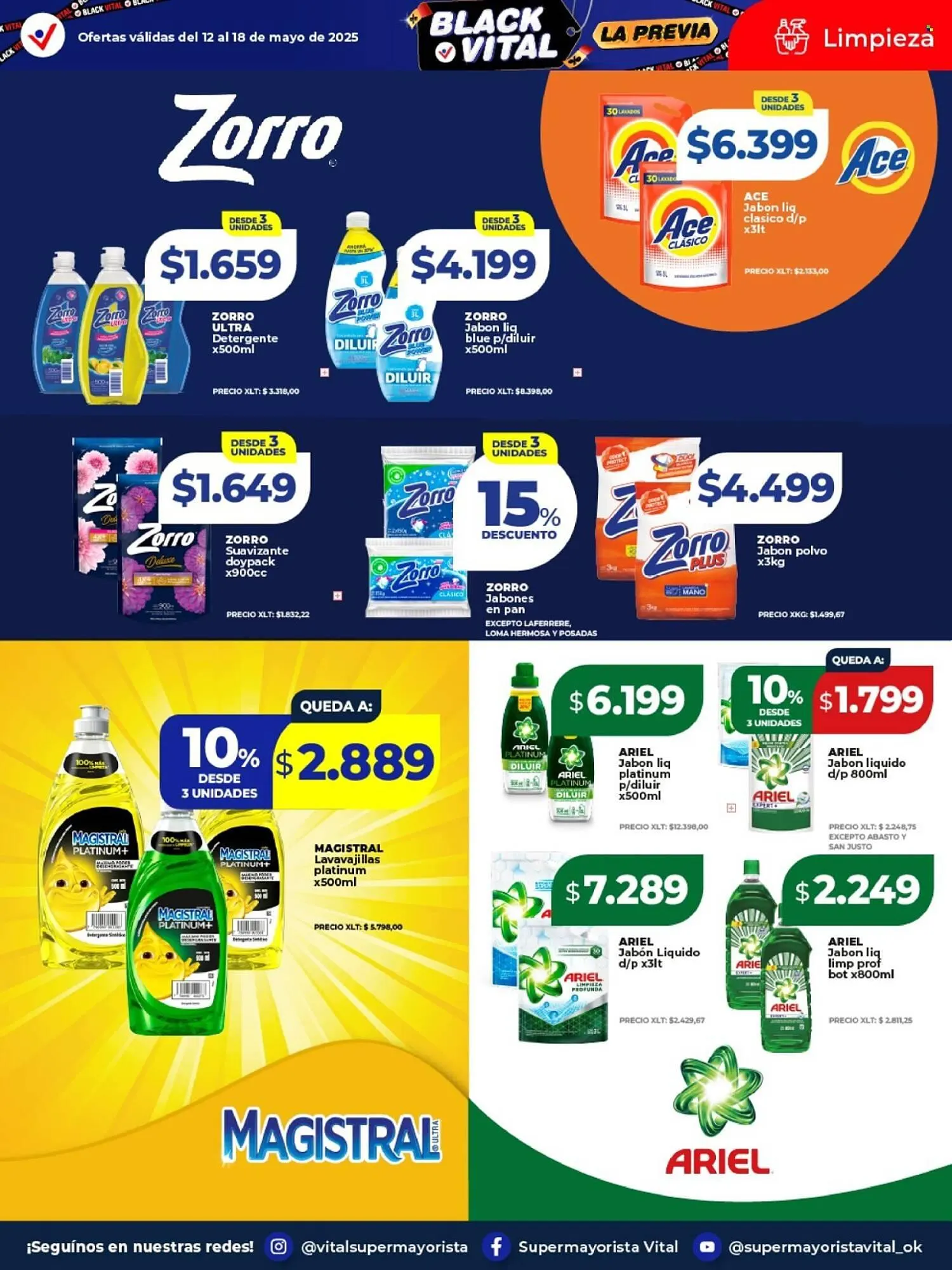 Ofertas de Catálogo Supermayorista Vital 12 de mayo al 18 de mayo 2025 - Página 12 del catálogo