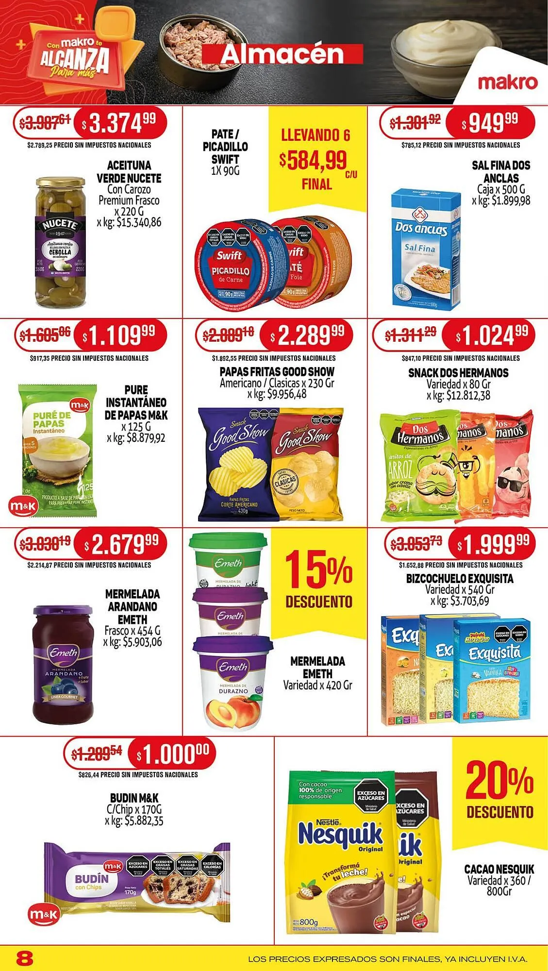 Ofertas de Catálogo Makro 24 de julio al 30 de julio 2025 - Página 8 del catálogo
