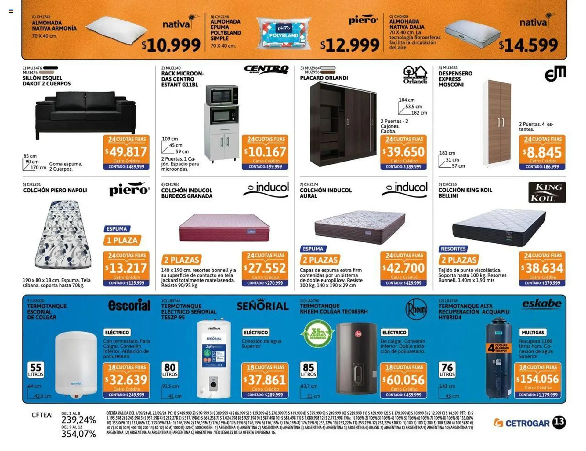 Ofertas de Catálogo Cetrogar 1 de septiembre al 30 de septiembre 2024 - Página 13 del catálogo