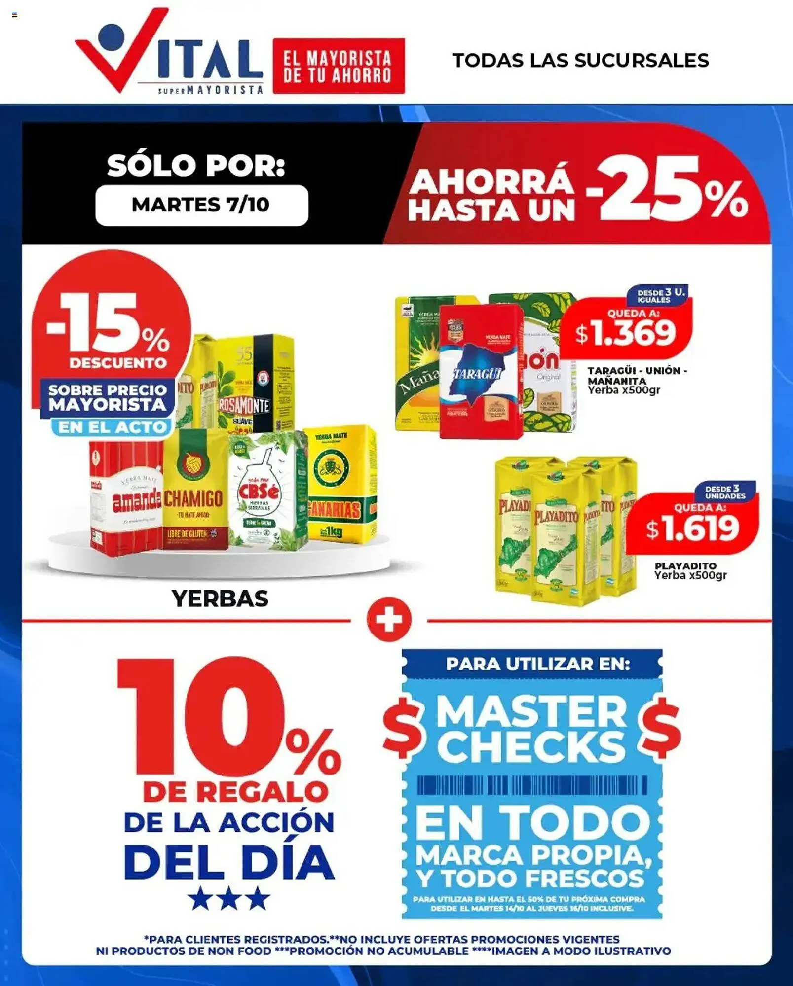 Ofertas de Catálogo Supermayorista Vital 7 de octubre al 7 de octubre 2025 - Página 1 del catálogo