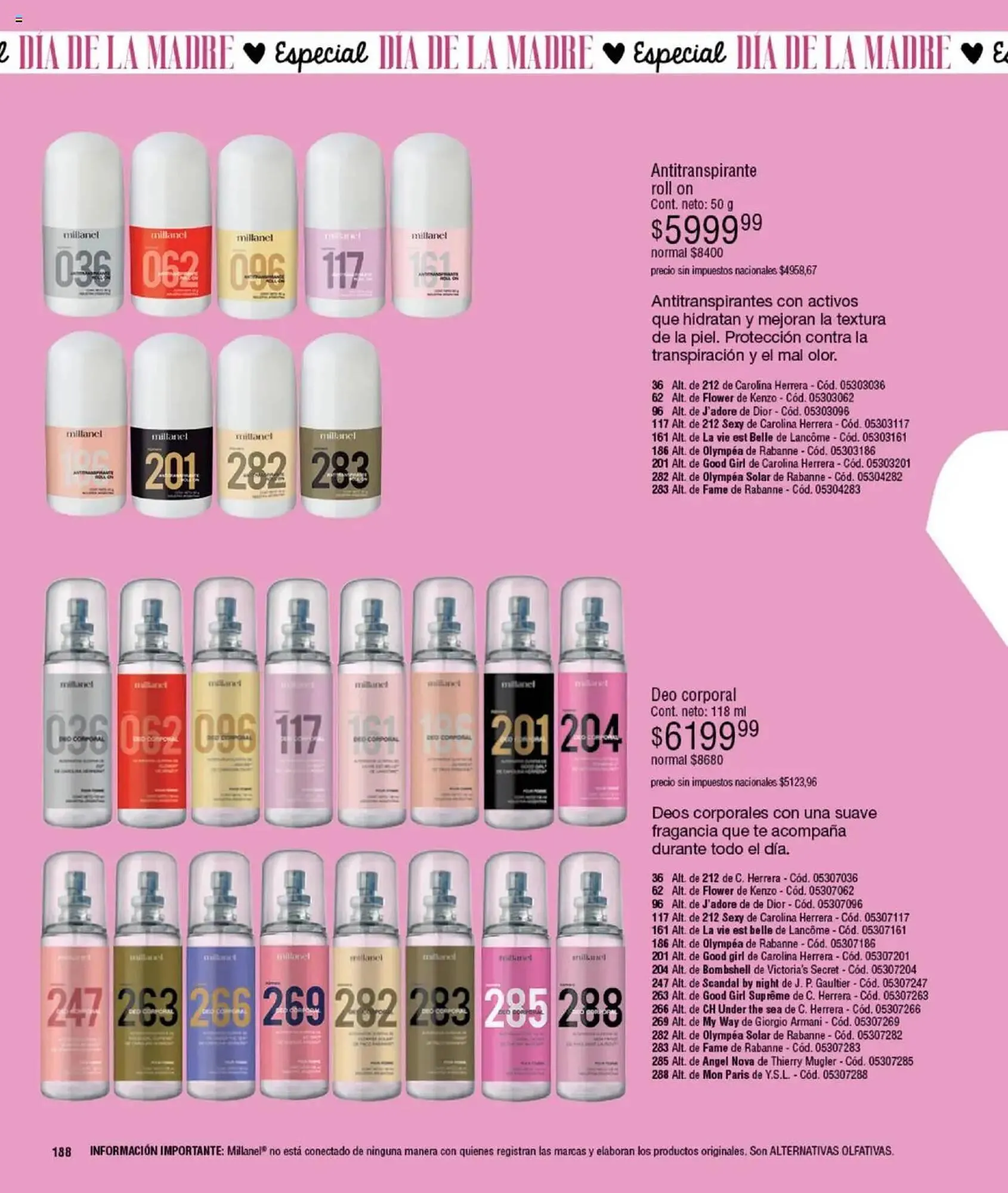 Ofertas de Catálogo Millanel Cosmética 15 de septiembre al 20 de octubre 2025 - Página 188 del catálogo