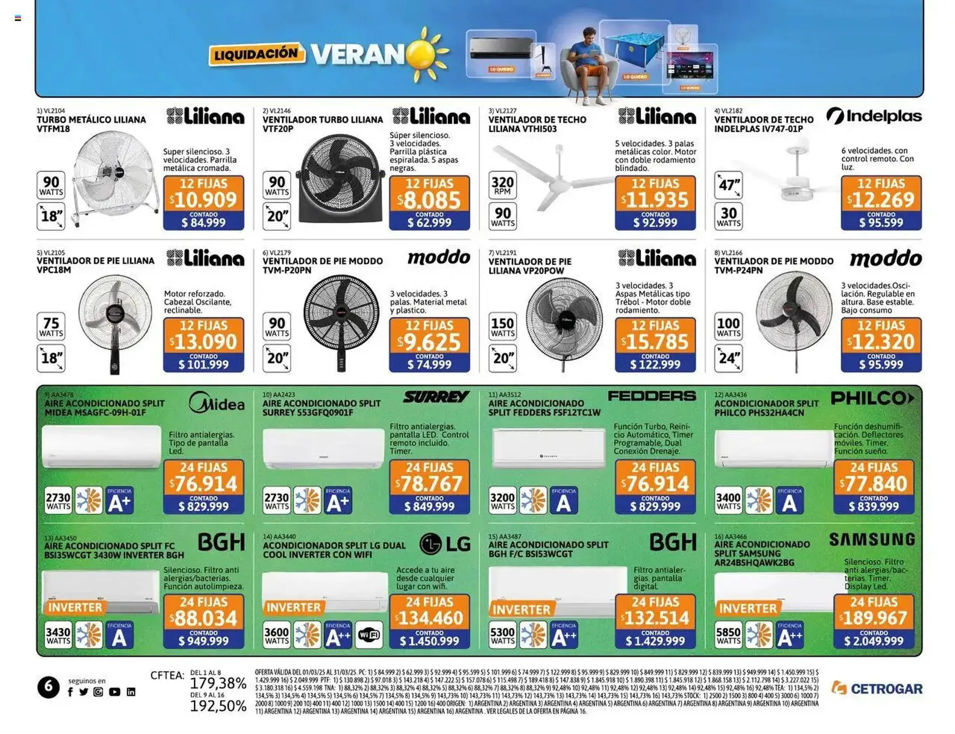 Ofertas de Catálogo Cetrogar 1 de marzo al 31 de marzo 2025 - Página 6 del catálogo