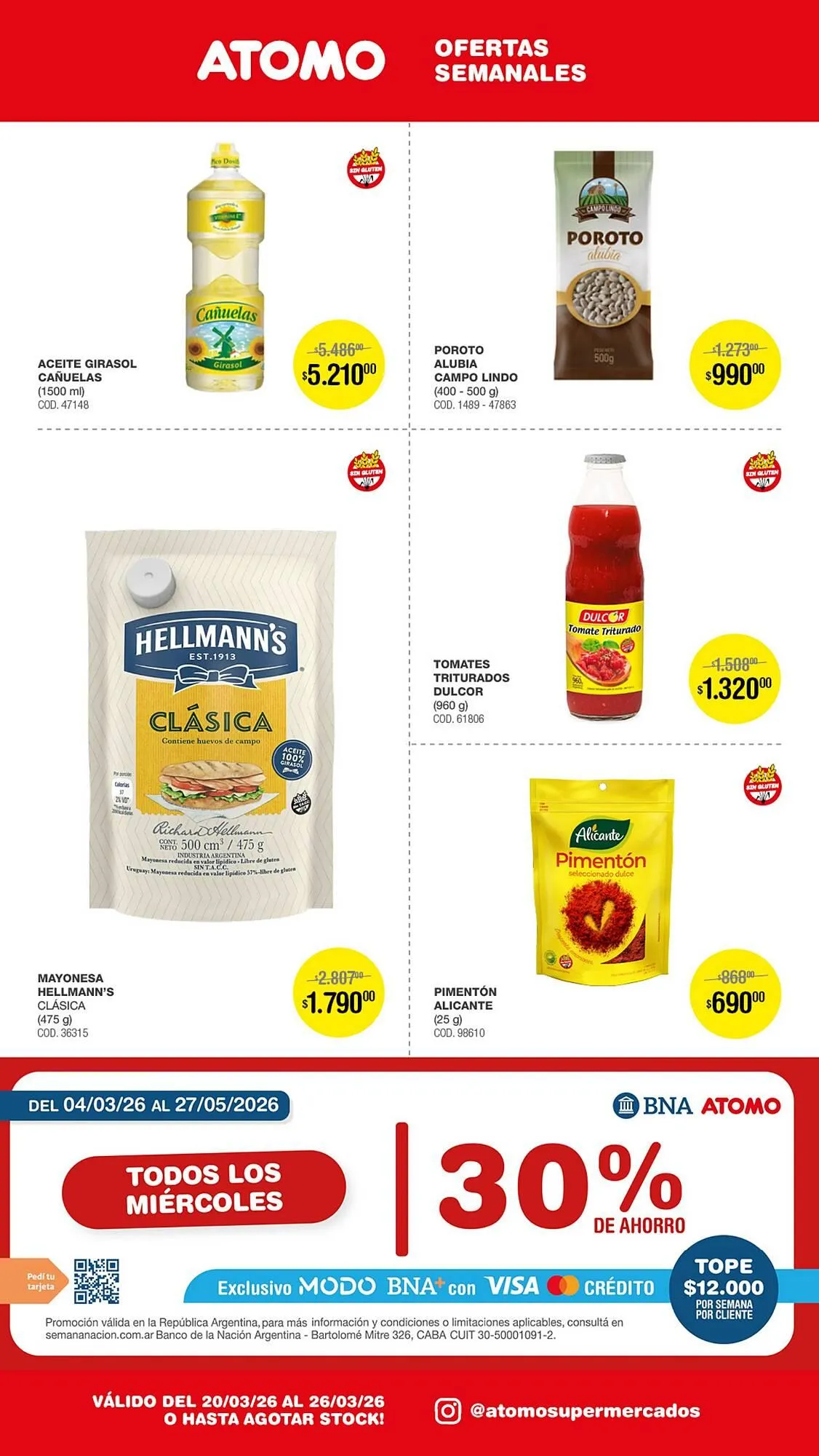 Ofertas de Catálogo Atomo Conviene 20 de marzo al 26 de marzo 2026 - Página 10 del catálogo