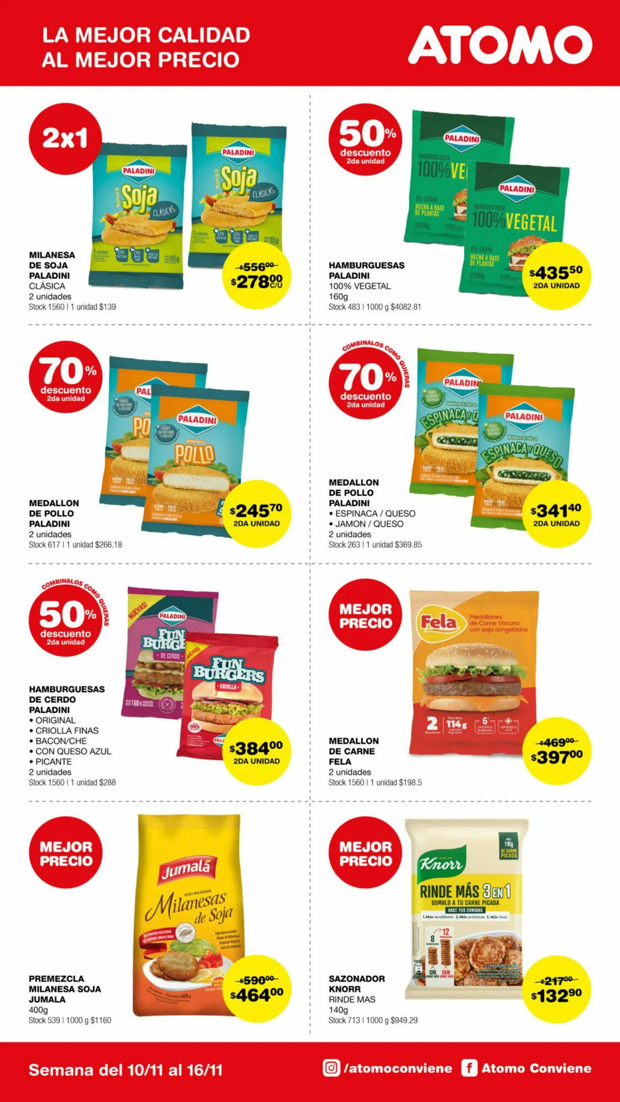 Ofertas de ATOMO Conviene 1 de noviembre al 16 de noviembre 2024 - Página 13 del catálogo