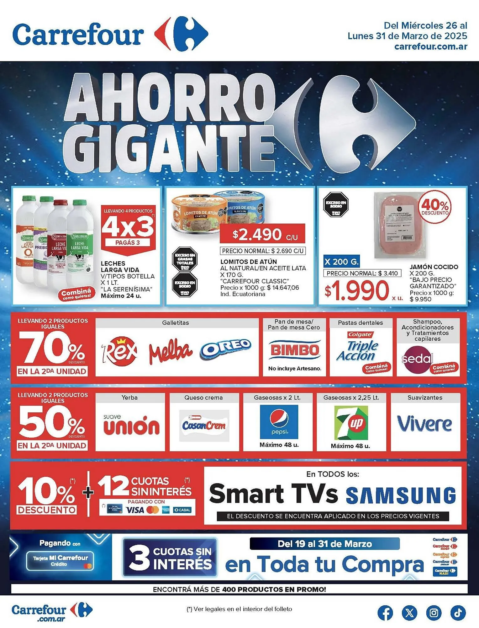 Ofertas de Catálogo Carrefour 26 de marzo al 31 de marzo 2025 - Página 1 del catálogo