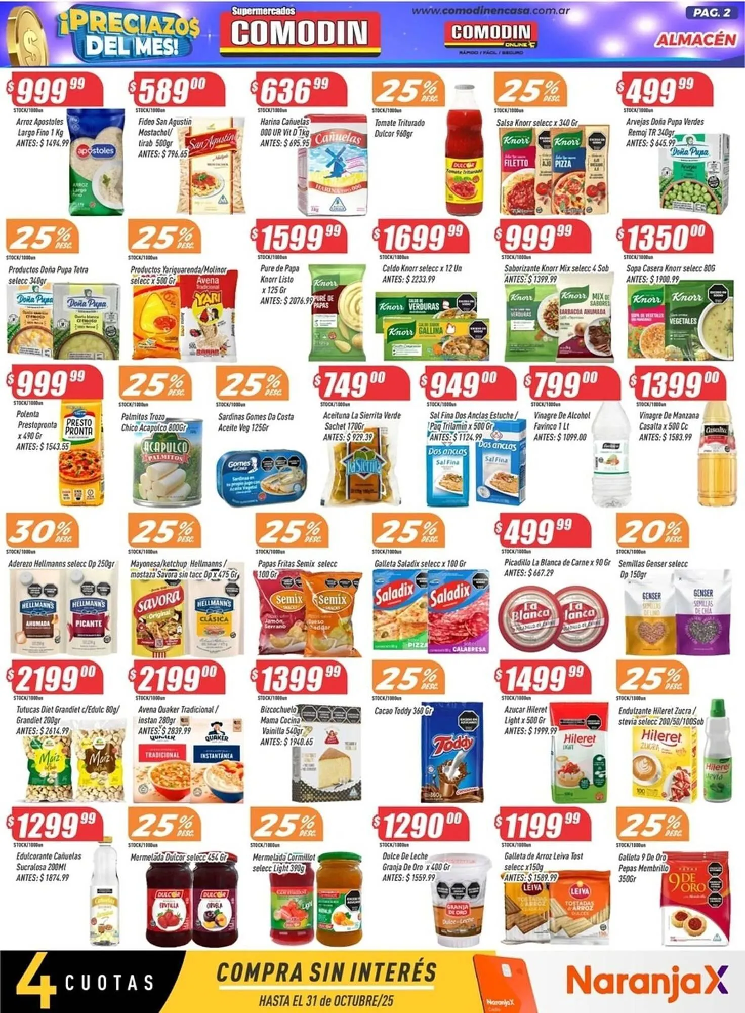 Ofertas de Catálogo Supermercados Comodin 25 de octubre al 8 de noviembre 2025 - Página 2 del catálogo