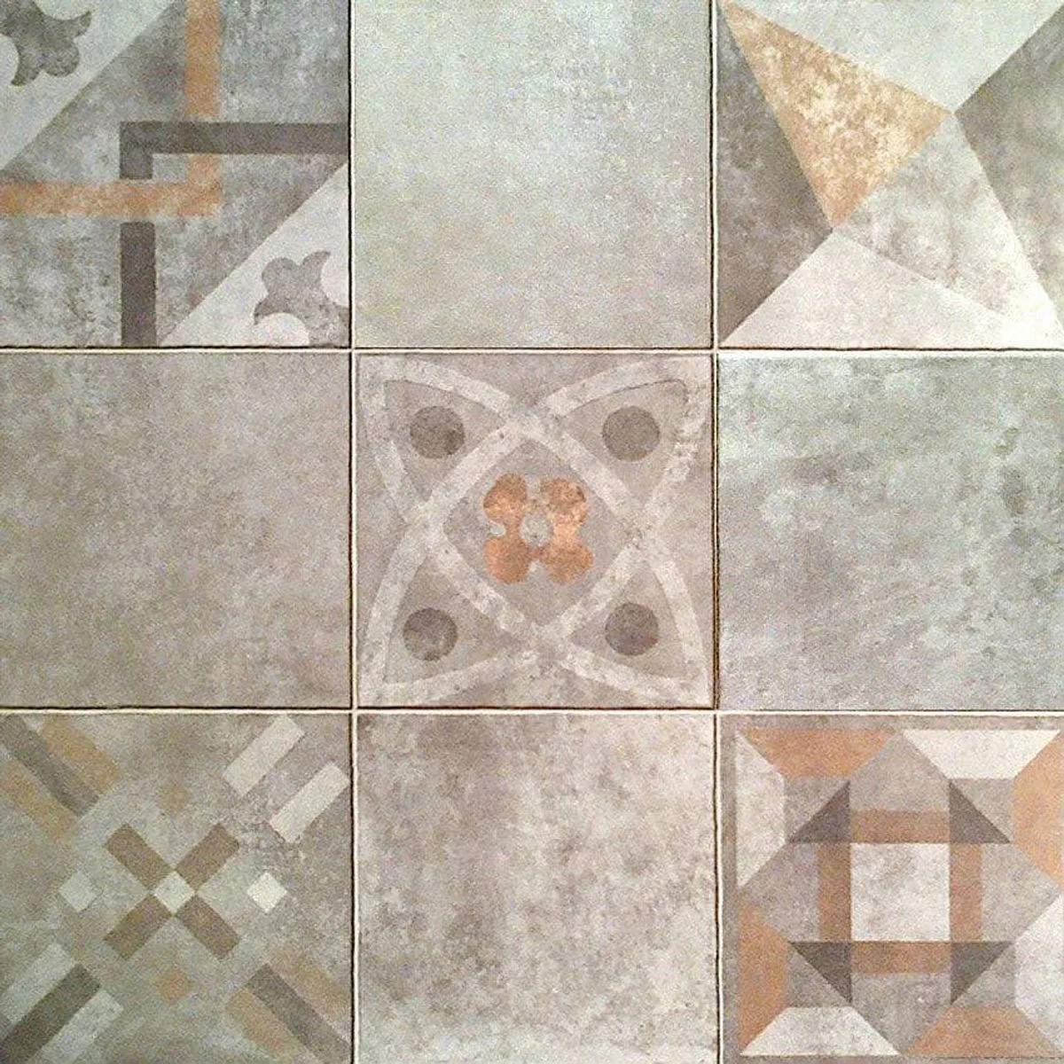 Piso Cerámico Patio Mix Gris 45,3X45,3 Cm Scop