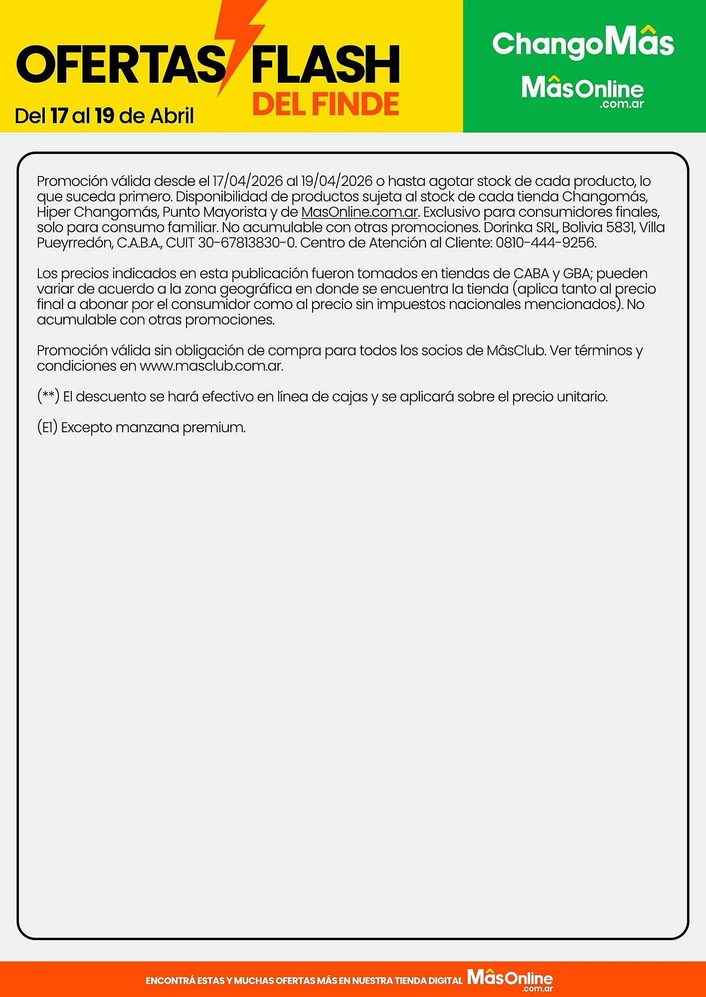 Ofertas de Catálogo Changomas 17 de abril al 19 de abril 2026 - Página 3 del catálogo