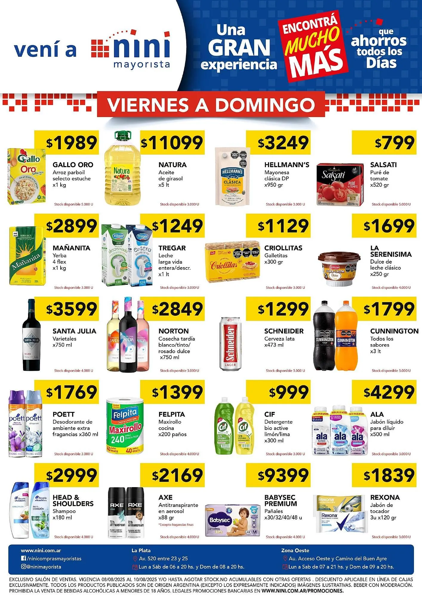 Ofertas de Catálogo Nini Mayorista 8 de agosto al 10 de agosto 2025 - Página 1 del catálogo