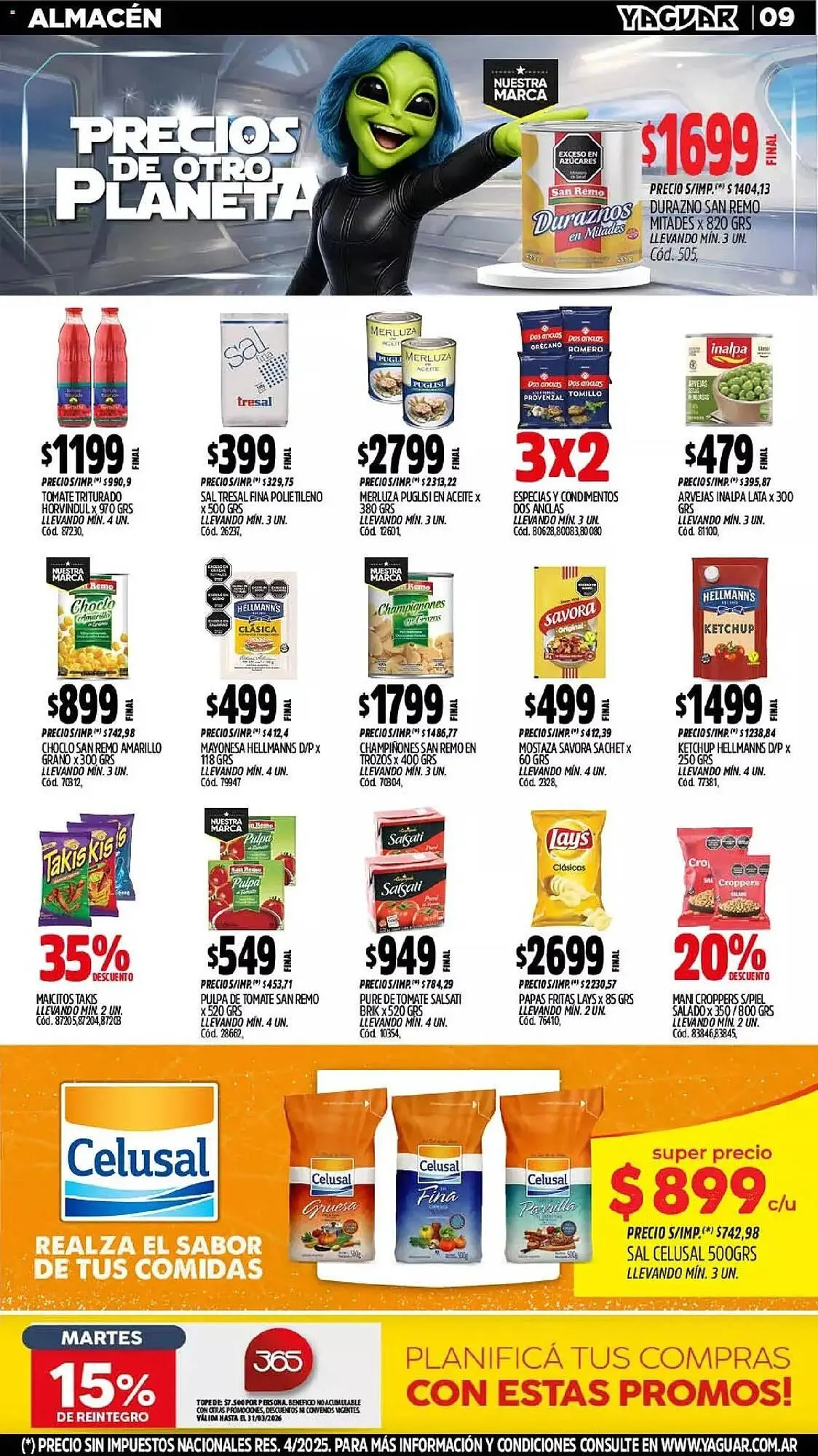 Ofertas de Catálogo Supermercados Yaguar 11 de marzo al 16 de marzo 2026 - Página 11 del catálogo