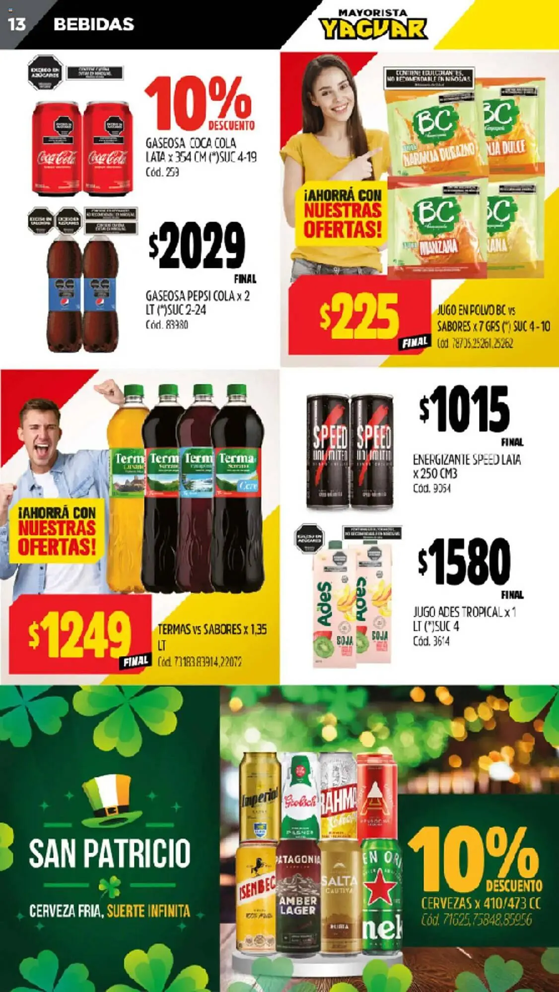 Ofertas de Catálogo Supermercados Yaguar 10 de marzo al 16 de marzo 2025 - Página 14 del catálogo
