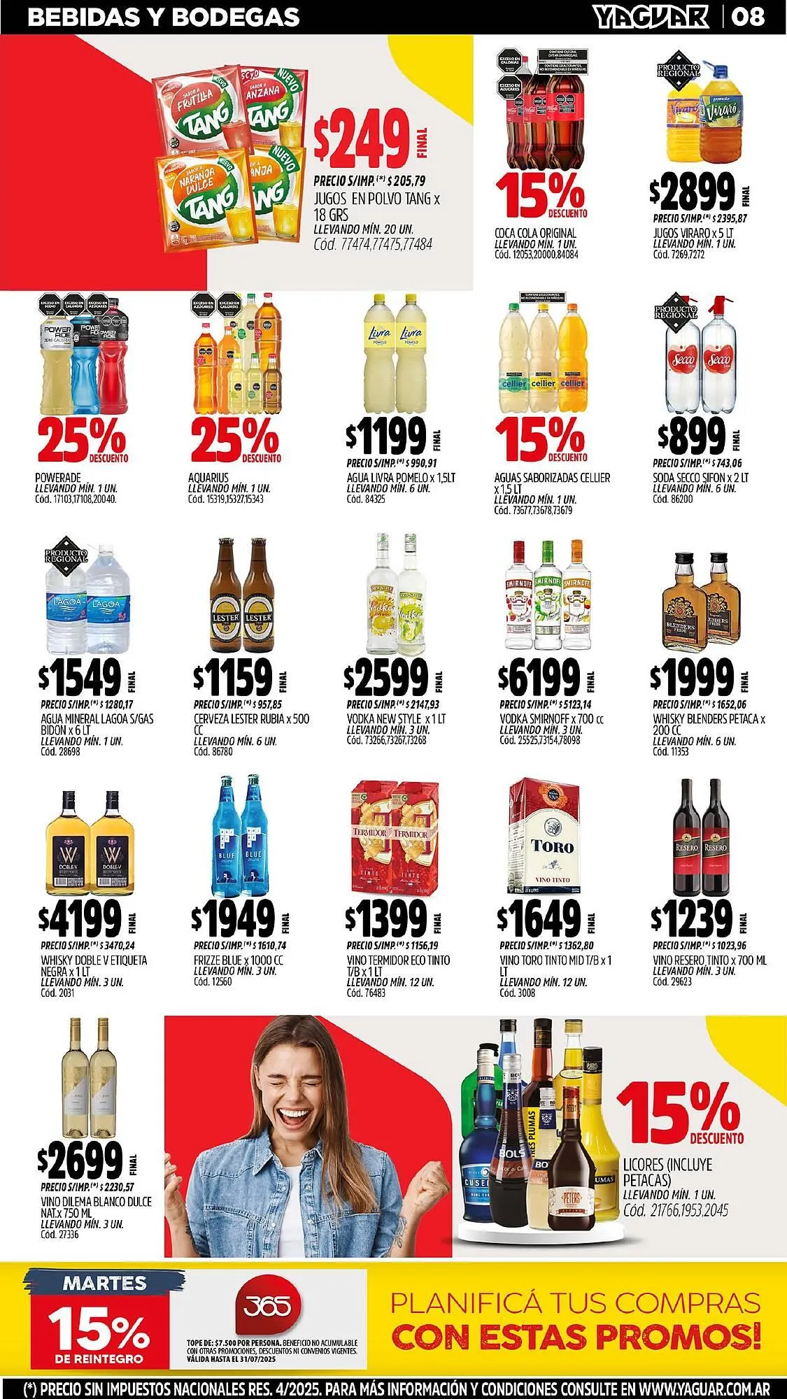 Ofertas de Catálogo Supermercados Yaguar 28 de julio al 4 de agosto 2025 - Página 11 del catálogo
