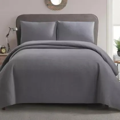 Cubrecama Luxor King 290 x 250 cm gris medio