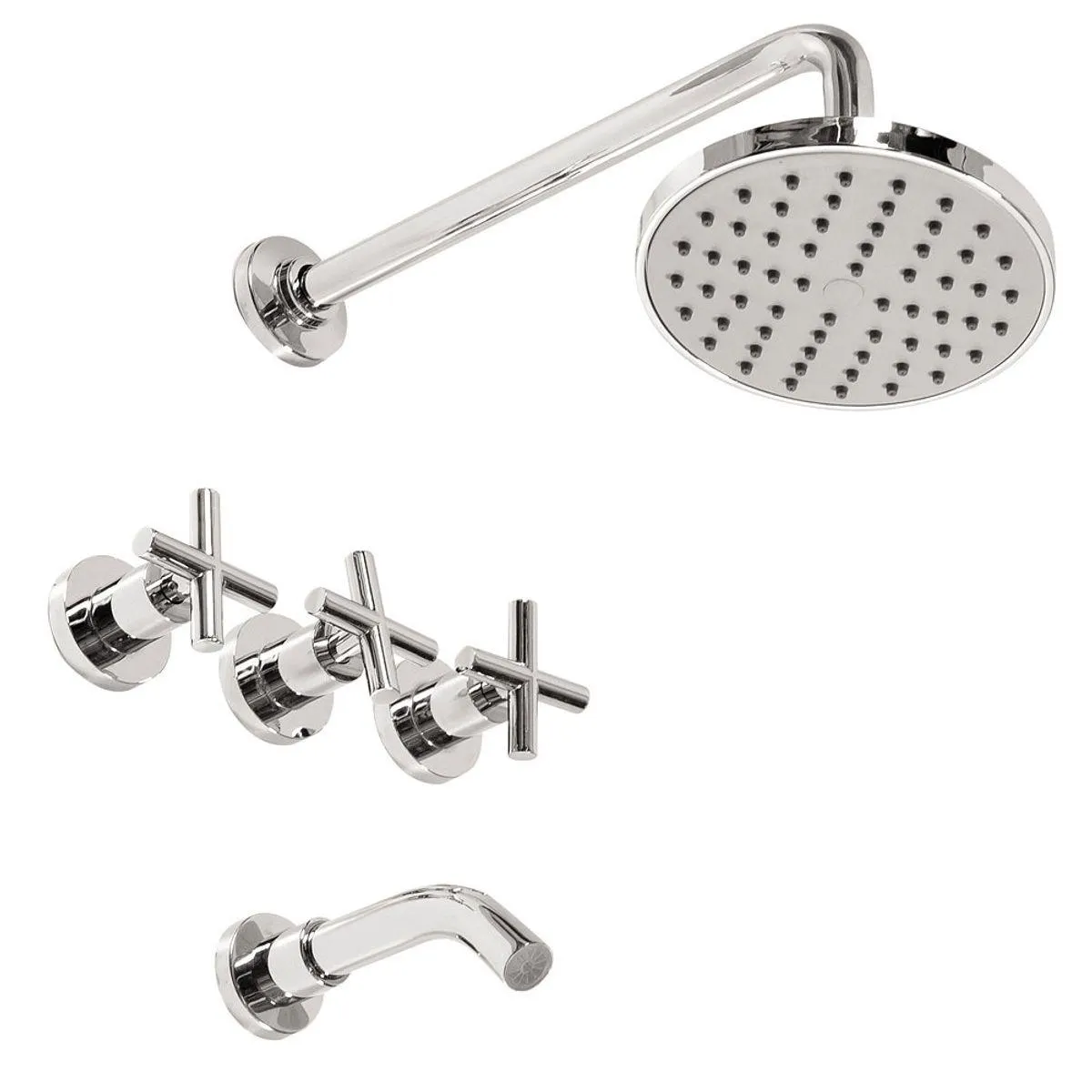 Grifería Ducha Bimando Cromado Valencia Peirano