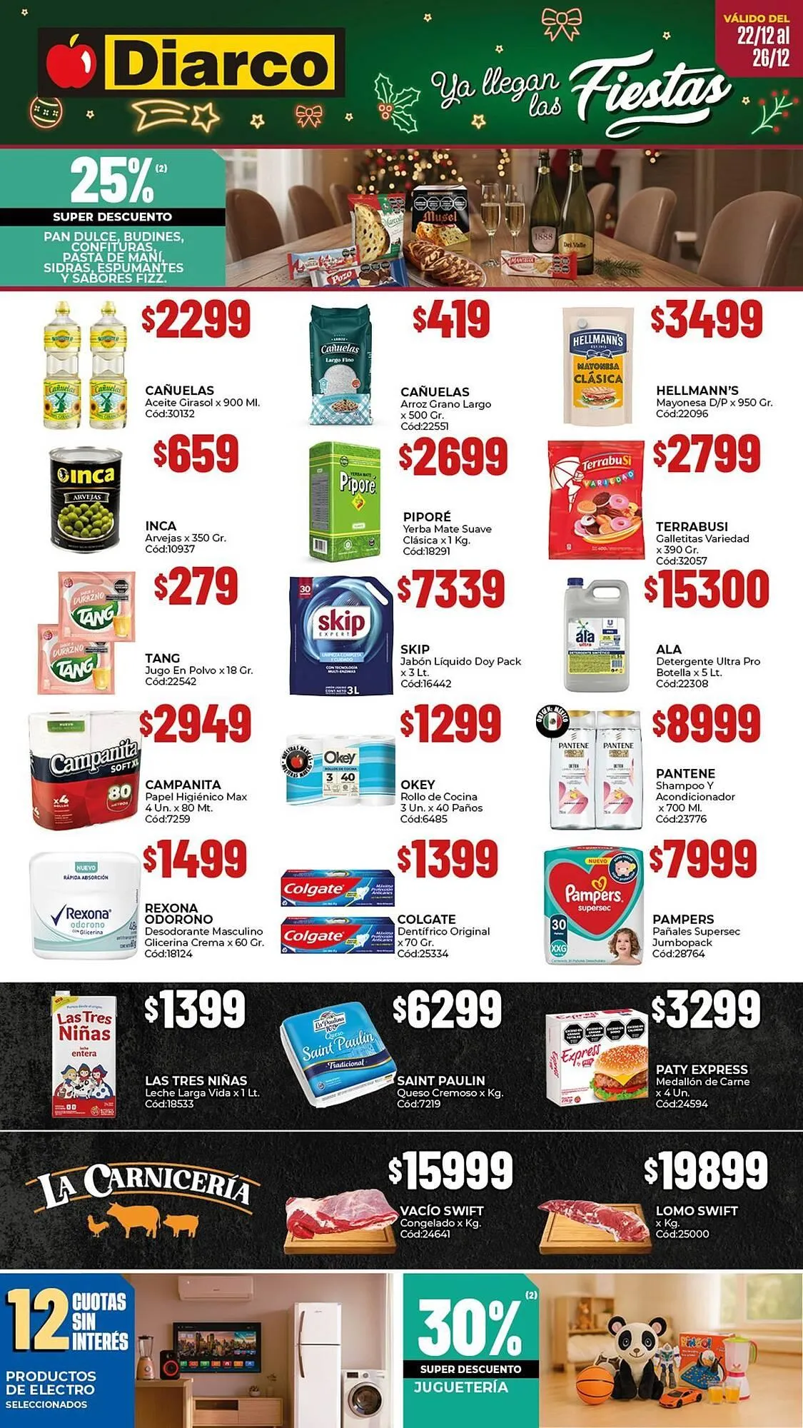 Ofertas de Catálogo Diarco 22 de diciembre al 26 de diciembre 2025 - Página 1 del catálogo