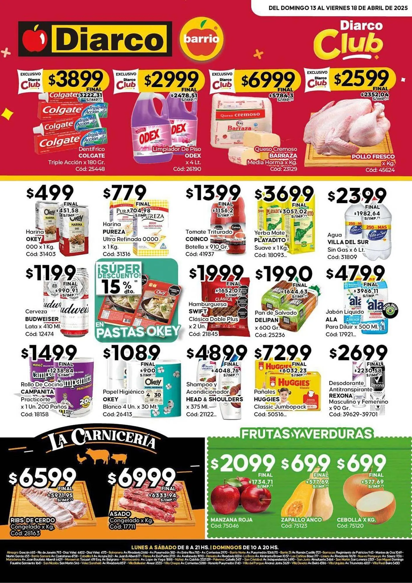 Ofertas de Catálogo Diarco 15 de abril al 18 de abril 2025 - Página 1 del catálogo