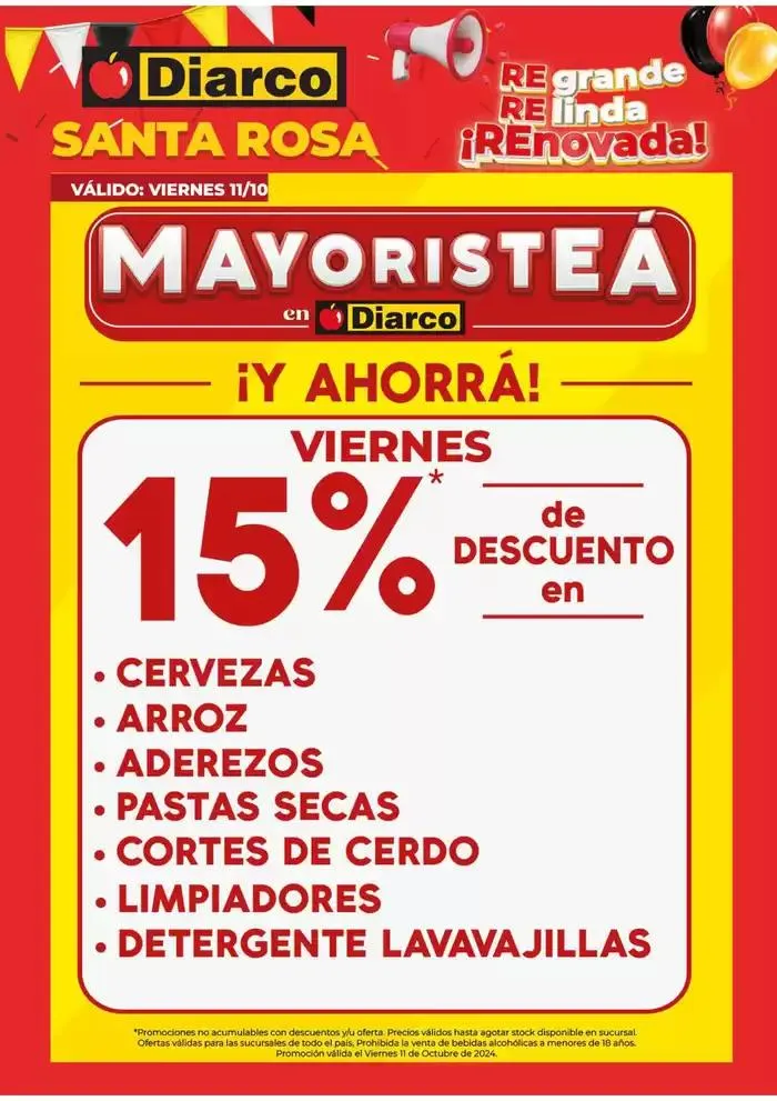 Ofertas de Diarco Ofertas Santa Rosa 7 de octubre al 11 de octubre 2024 - Página 3 del catálogo