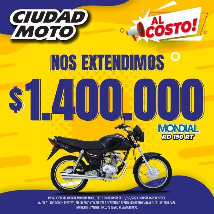 Ofertas de Ofertas Ciudad Moto 7 de junio al 10 de junio 2024 - Página 9 del catálogo