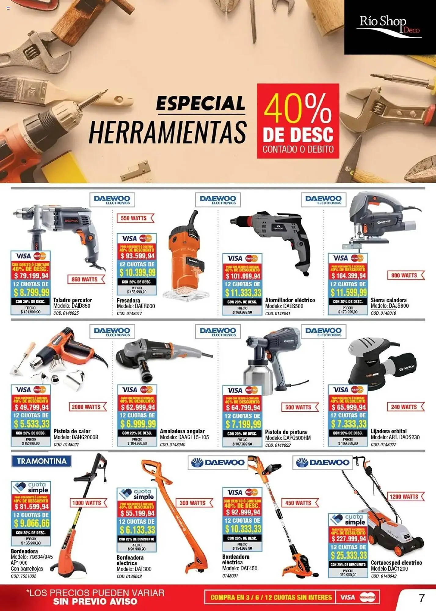 Ofertas de Catálogo Rio Shop Deco 20 de marzo al 30 de abril 2025 - Página 7 del catálogo
