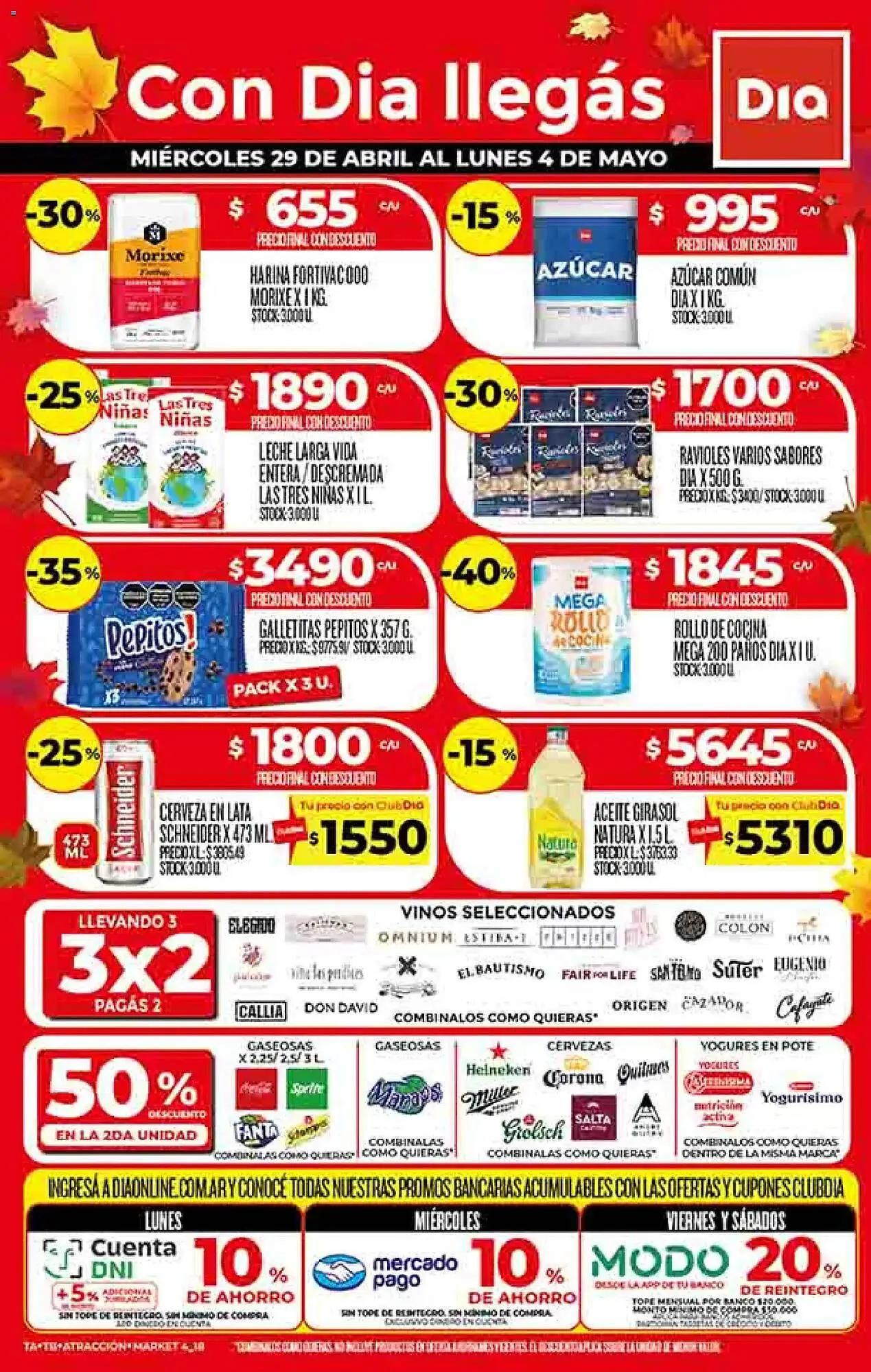 Ofertas de Folleto Supermercados DIA 29 de abril al 4 de mayo 2026 - Página 1 del catálogo