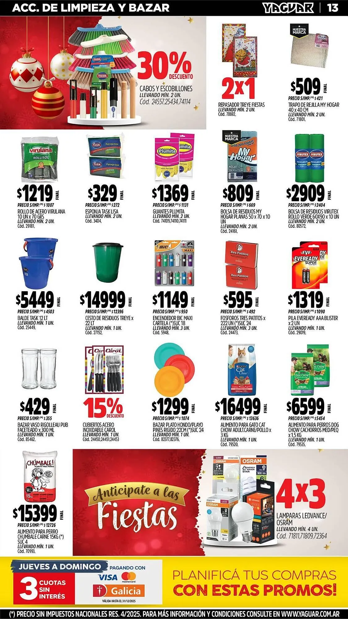 Ofertas de Catálogo Supermercados Yaguar 8 de diciembre al 14 de diciembre 2025 - Página 16 del catálogo