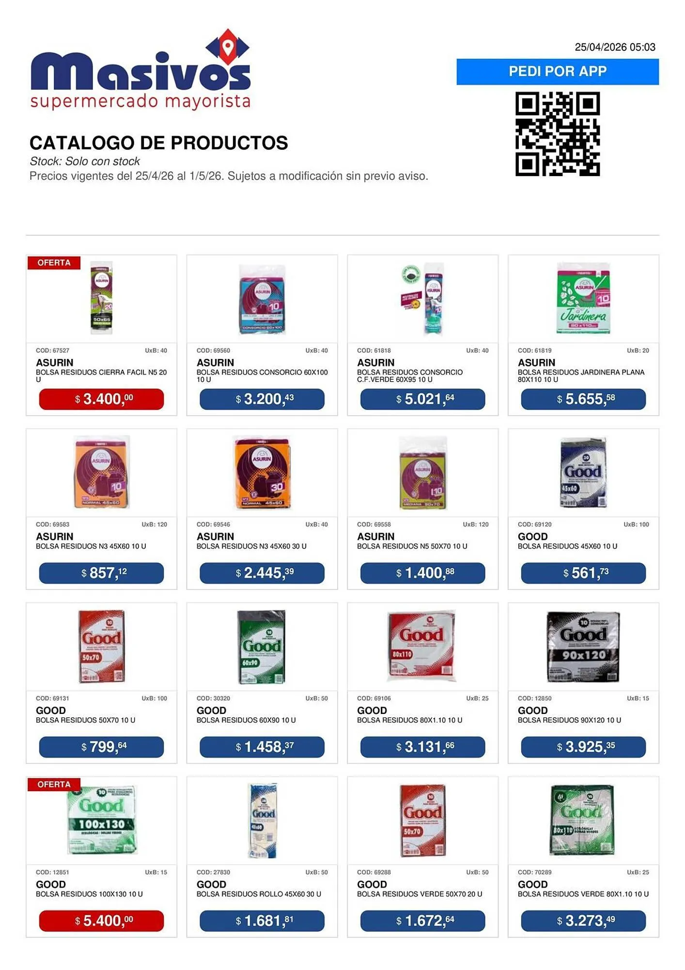 Ofertas de Catálogo Masivos 25 de abril al 1 de mayo 2026 - Página 64 del catálogo