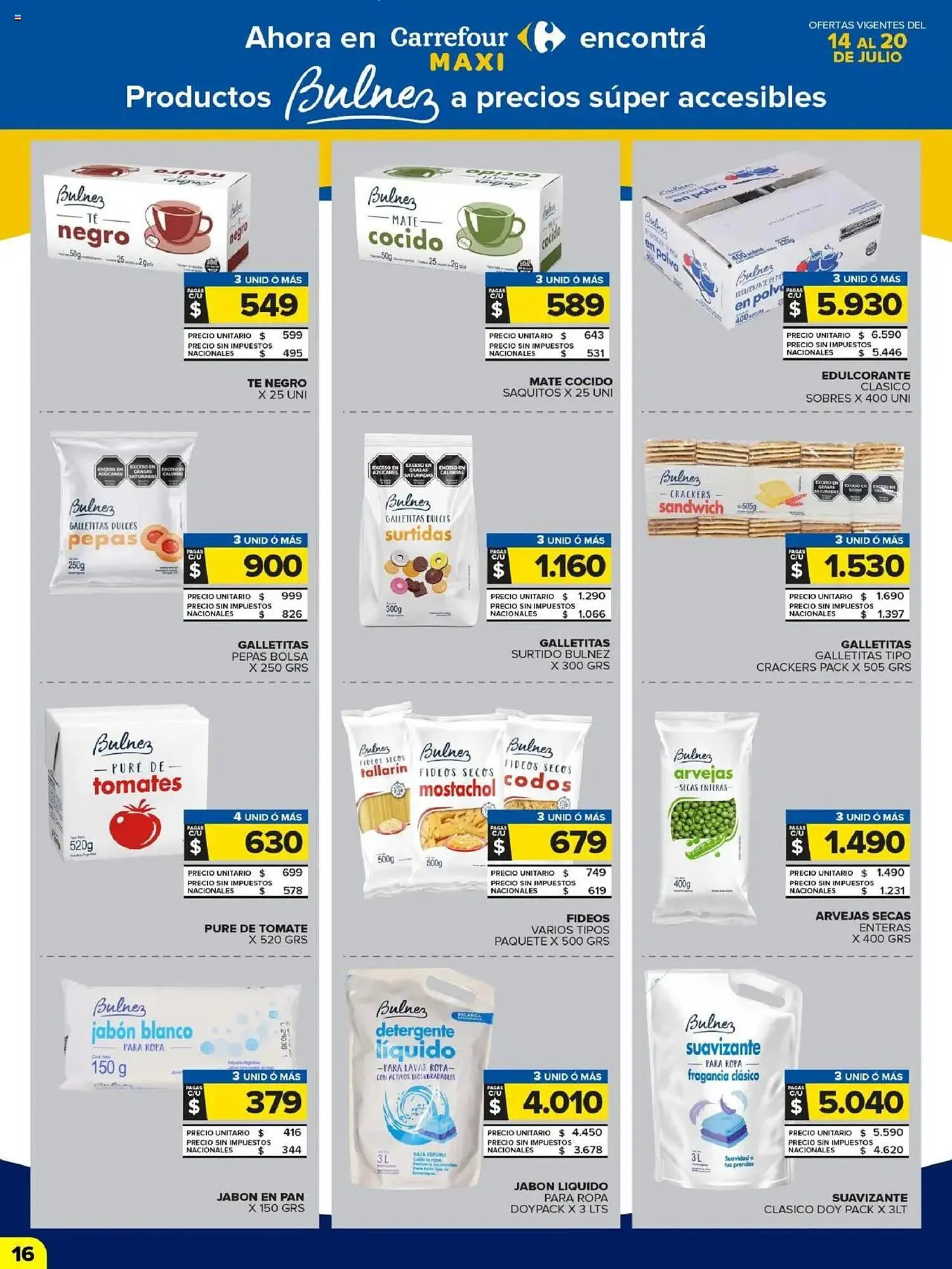 Ofertas de Catálogo Carrefour Maxi 14 de julio al 20 de julio 2025 - Página 16 del catálogo