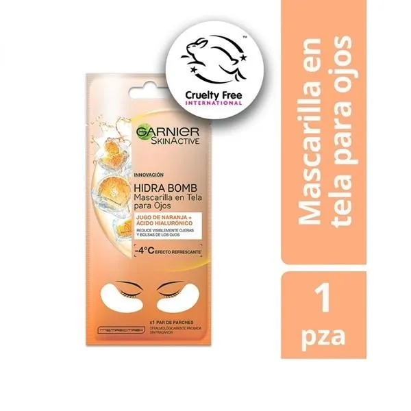 Garnier Mascarilla en Tela Para Ojos Skin Active Naranja (1 Unidad)
