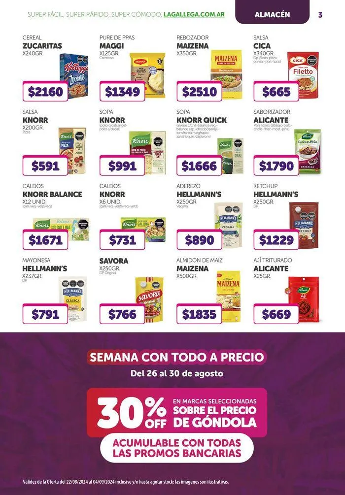 Ofertas de Ofertas de La Gallega Supermercados 26 de agosto al 4 de septiembre 2024 - Página 3 del catálogo