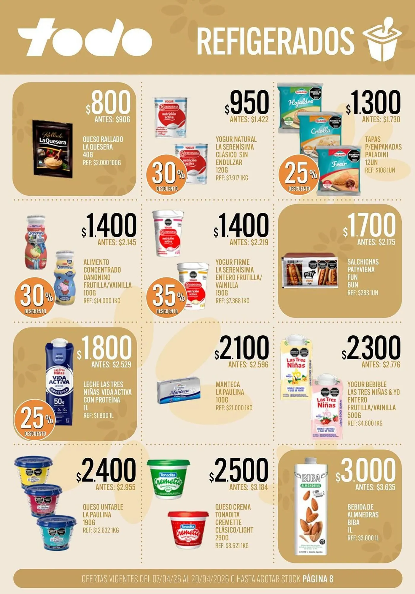 Ofertas de Catálogo Supermercados Todo 7 de abril al 20 de abril 2026 - Página 8 del catálogo