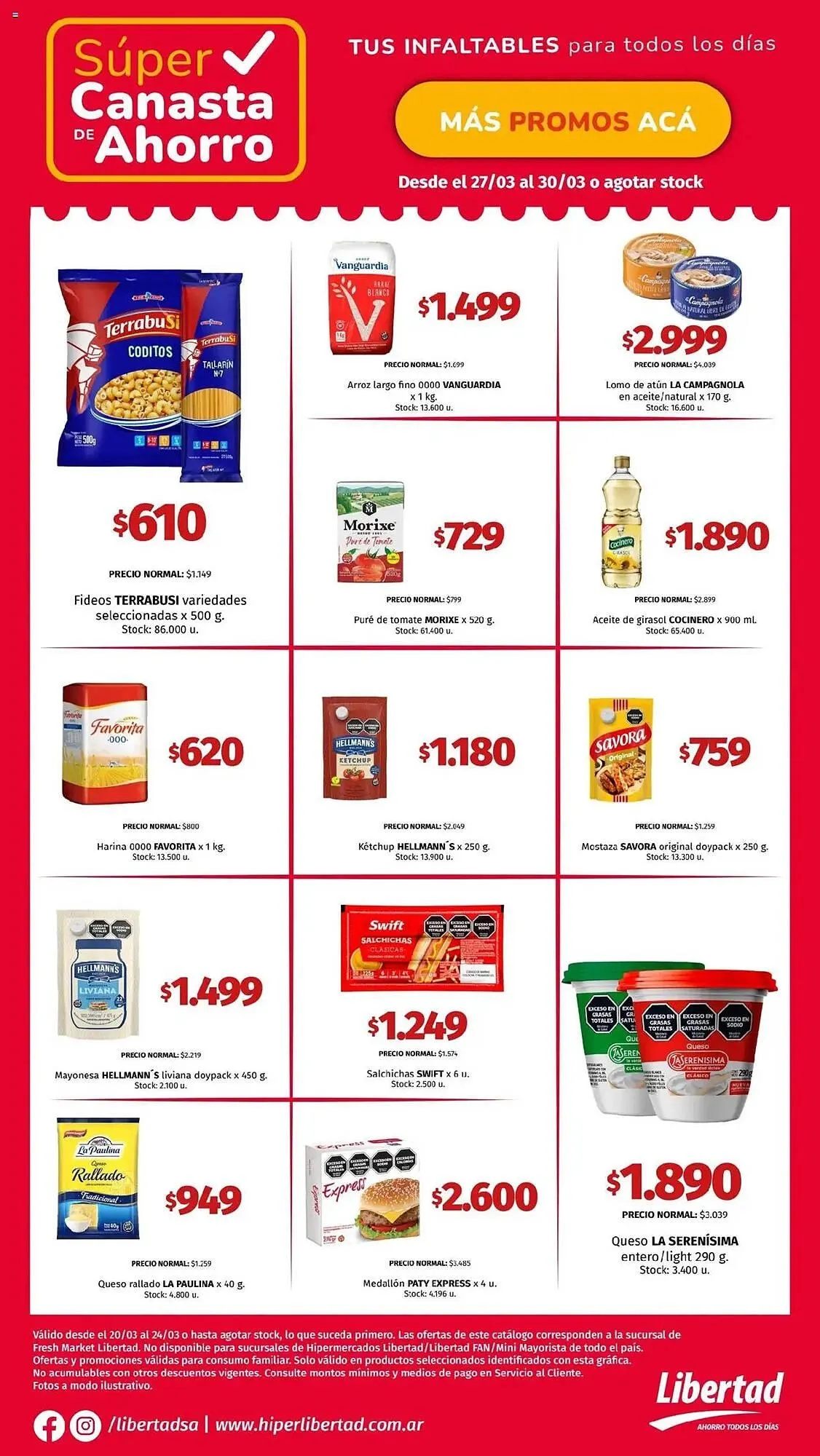 Ofertas de Catálogo Hipermercado Libertad 27 de marzo al 30 de marzo 2025 - Página 1 del catálogo
