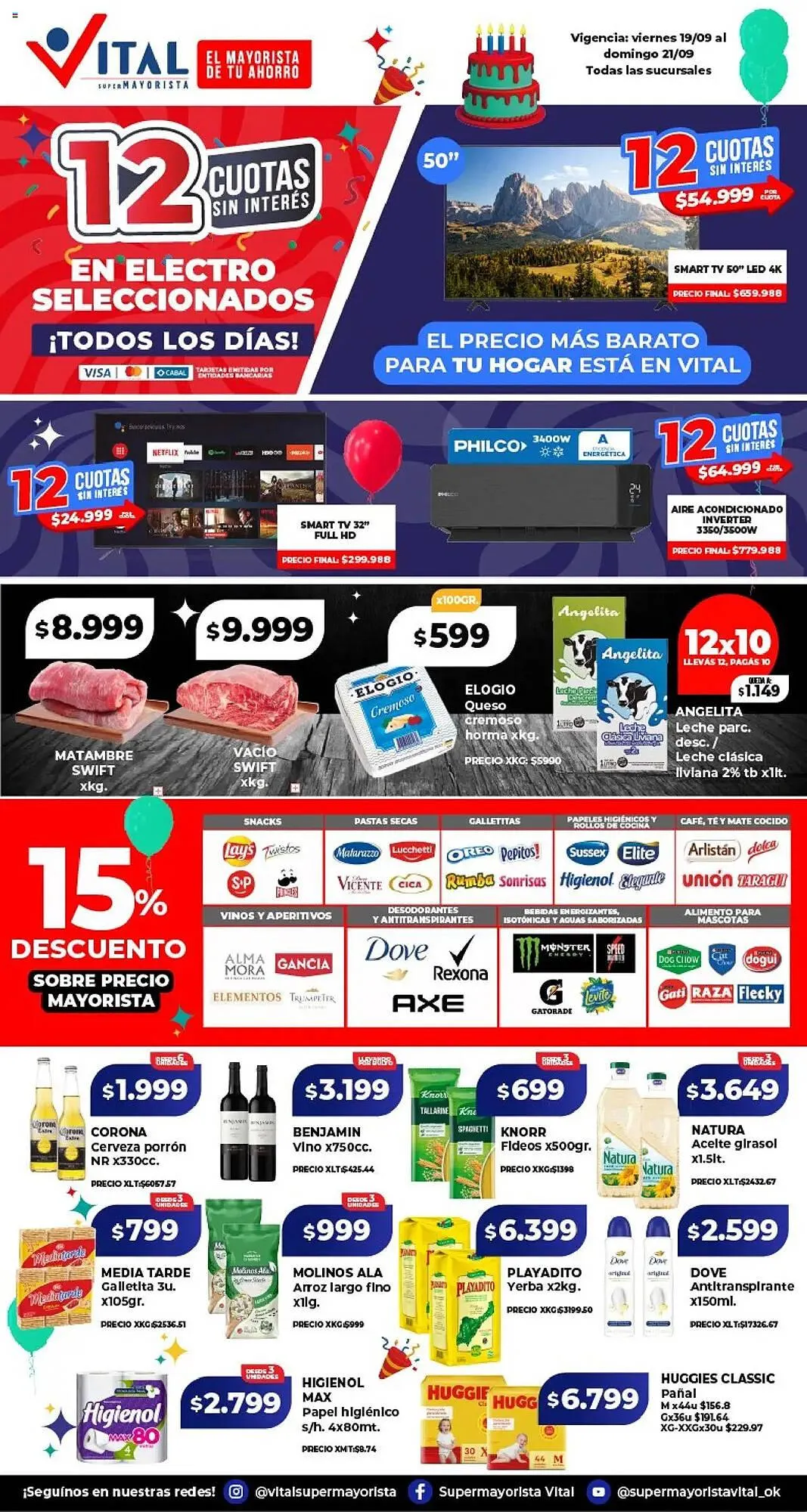 Ofertas de Catálogo Supermayorista Vital 19 de septiembre al 22 de septiembre 2025 - Página 1 del catálogo