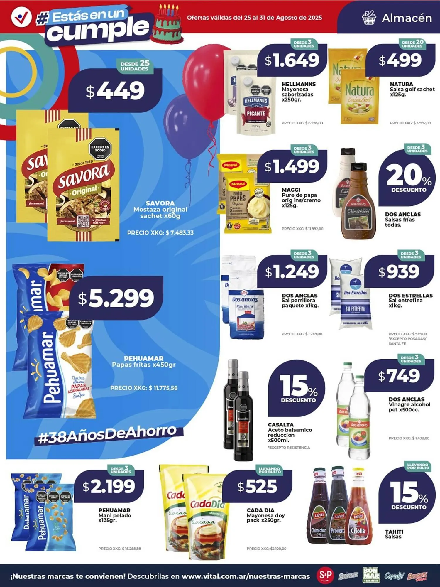 Ofertas de Catálogo Supermayorista Vital 25 de agosto al 31 de agosto 2025 - Página 15 del catálogo