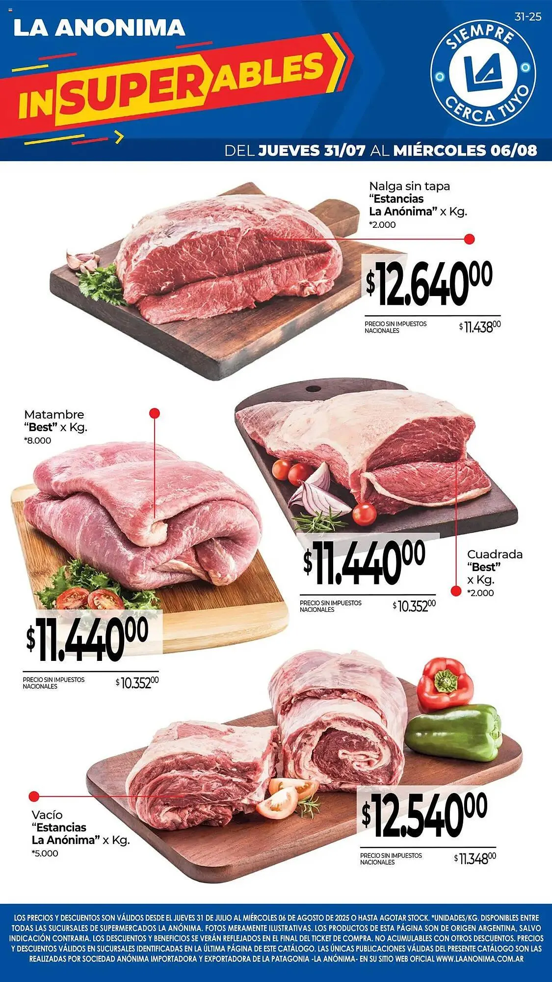 Ofertas de Catálogo La Anonima 31 de julio al 7 de agosto 2025 - Página 1 del catálogo