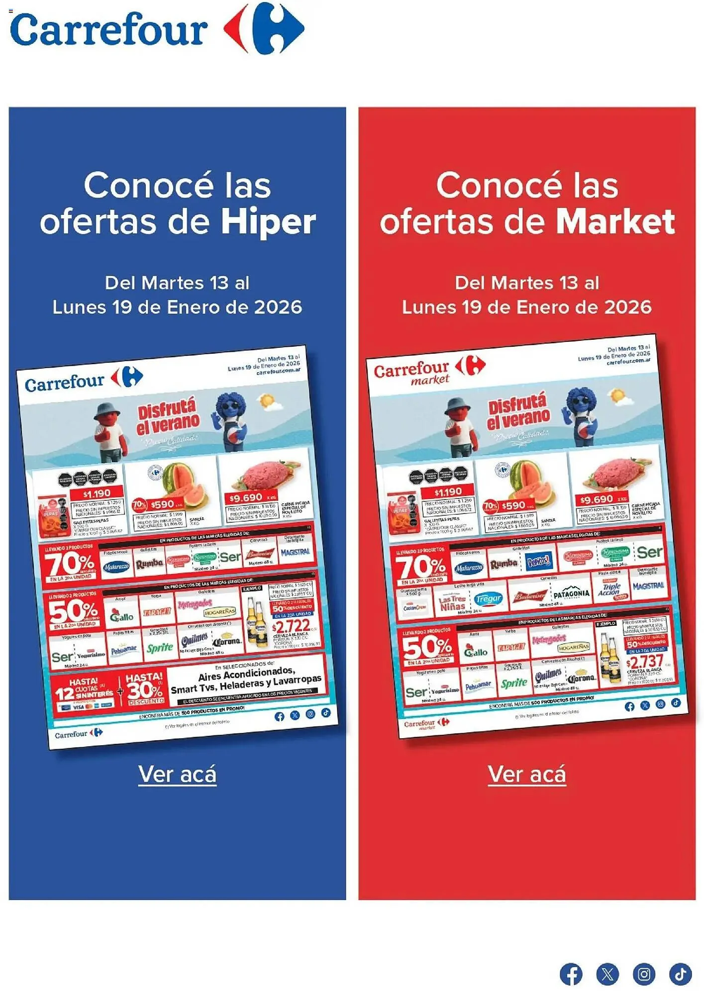 Ofertas de Catálogo Carrefour 13 de enero al 19 de enero 2026 - Página 1 del catálogo