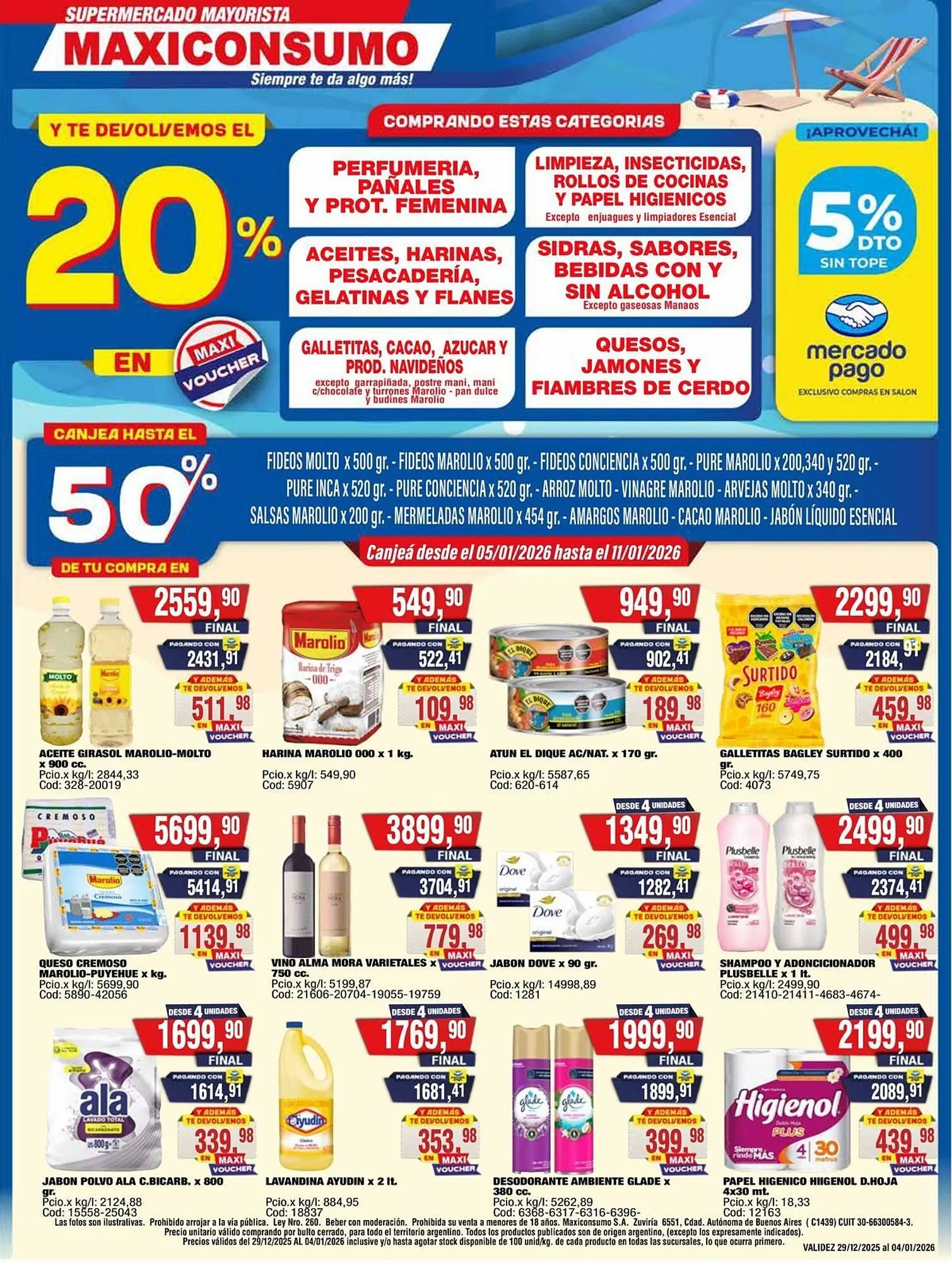 Ofertas de Revista Maxiconsumo 29 de diciembre al 4 de enero 2026 - Página 1 del catálogo