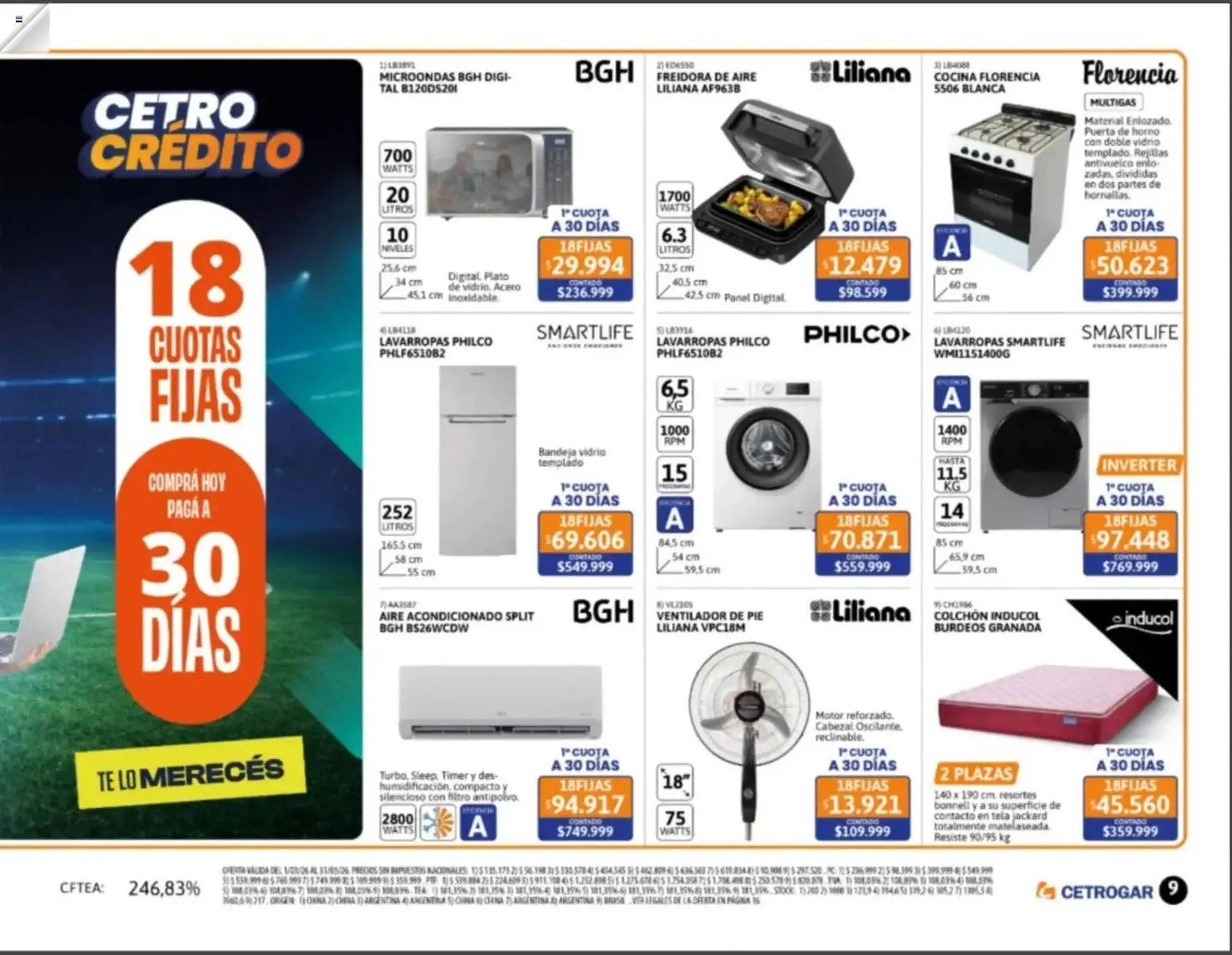 Ofertas de Catálogo Cetrogar 5 de marzo al 31 de marzo 2026 - Página 9 del catálogo