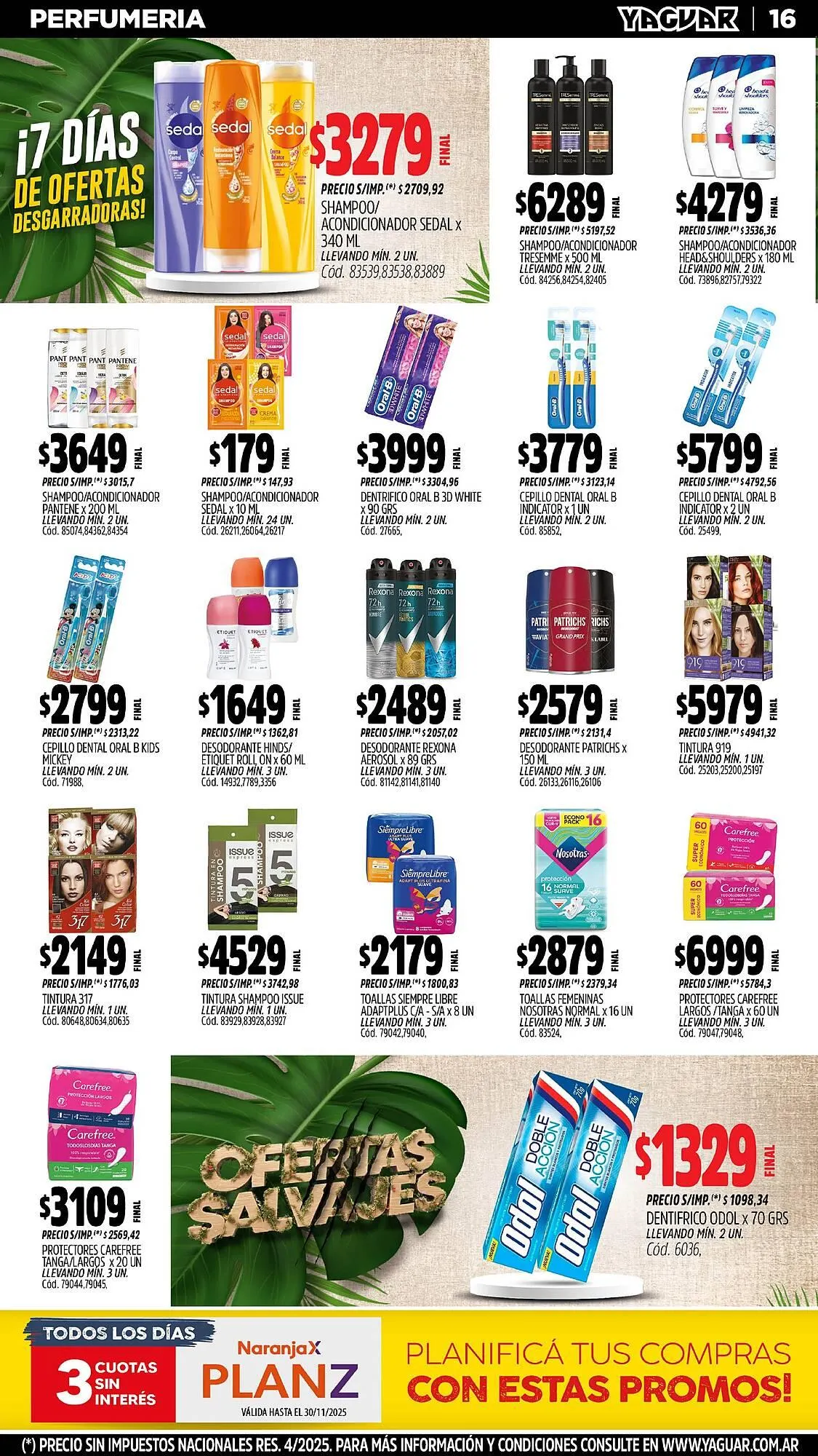 Ofertas de Catálogo Supermercados Yaguar 3 de noviembre al 10 de noviembre 2025 - Página 18 del catálogo