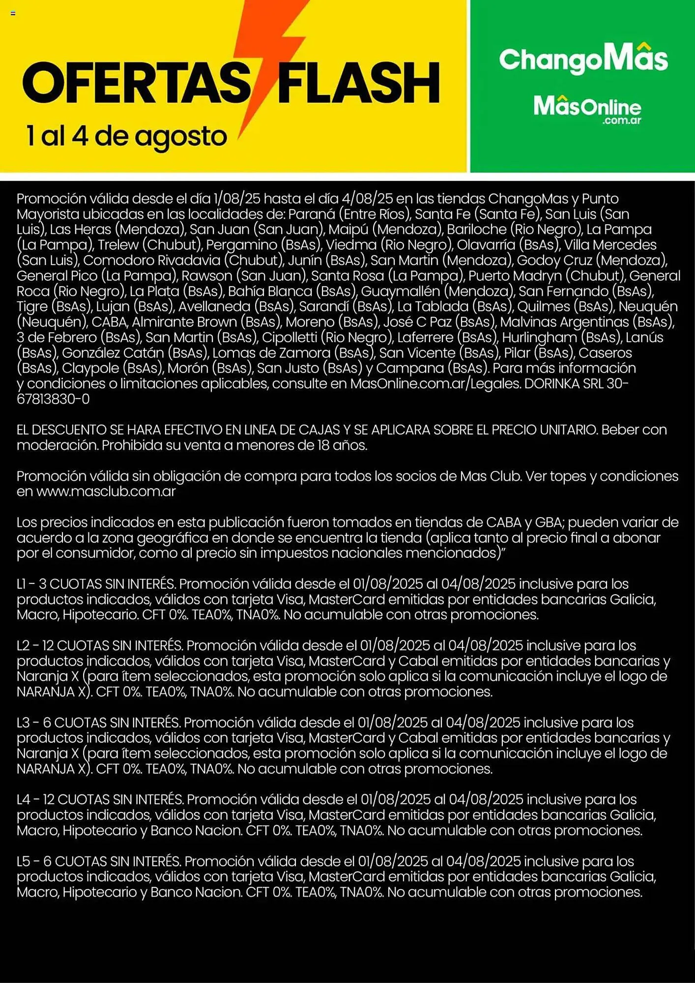 Ofertas de Catálogo Changomas 1 de agosto al 4 de agosto 2025 - Página 7 del catálogo