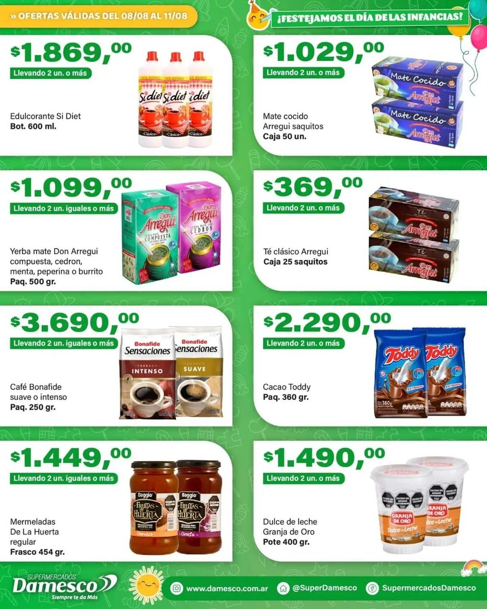 Ofertas de Catálogo Supermercados Damesco 8 de agosto al 11 de agosto 2025 - Página 2 del catálogo