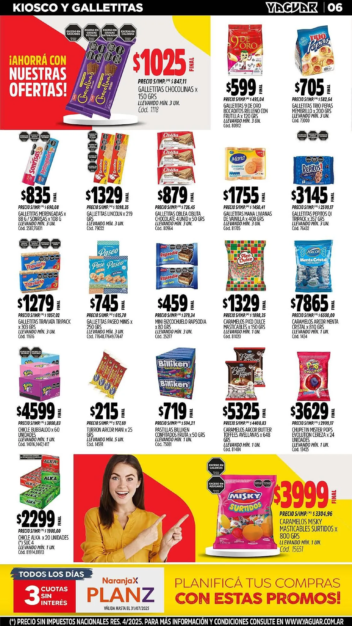 Ofertas de Catálogo Supermercados Yaguar 28 de julio al 4 de agosto 2025 - Página 6 del catálogo